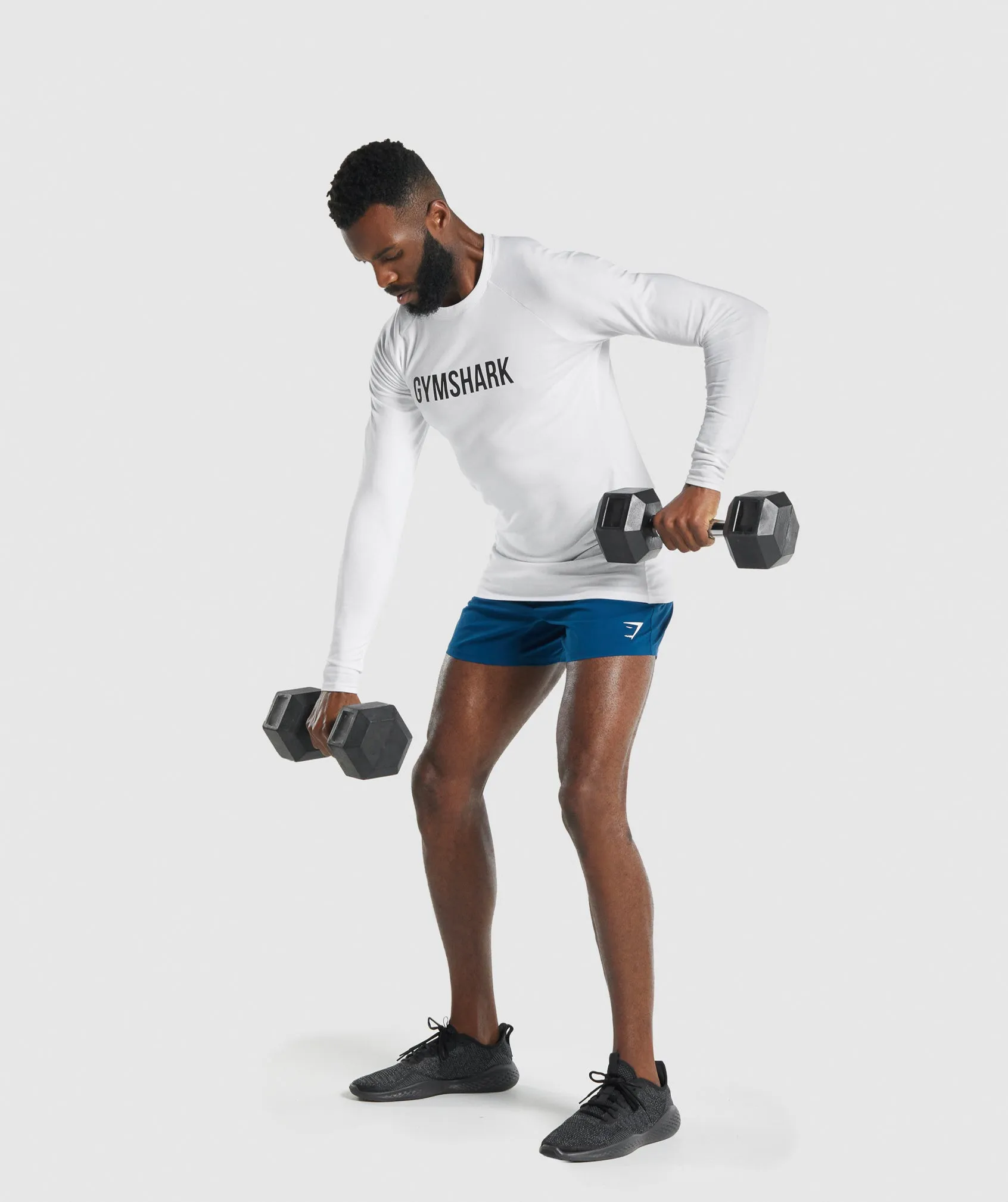 Gymshark Apollo Long Sleeve T-Shirt - White sold by Gymshark product image thumbnail 4