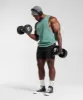Gymshark React Drop Arm Tank - Ink Teal sold by Gymshark