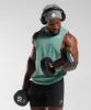 Gymshark React Drop Arm Tank - Ink Teal sold by Gymshark