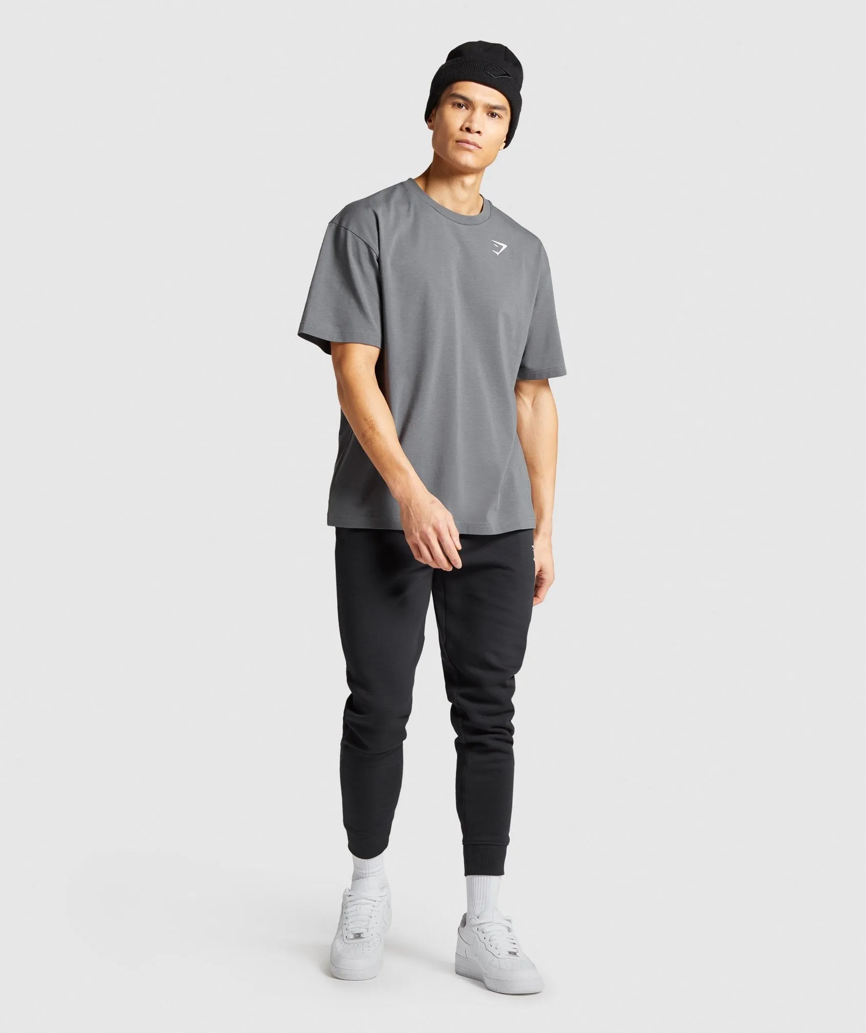 Gymshark Essential Oversized T-Shirt - Charcoal sold by Gymshark product image thumbnail 4