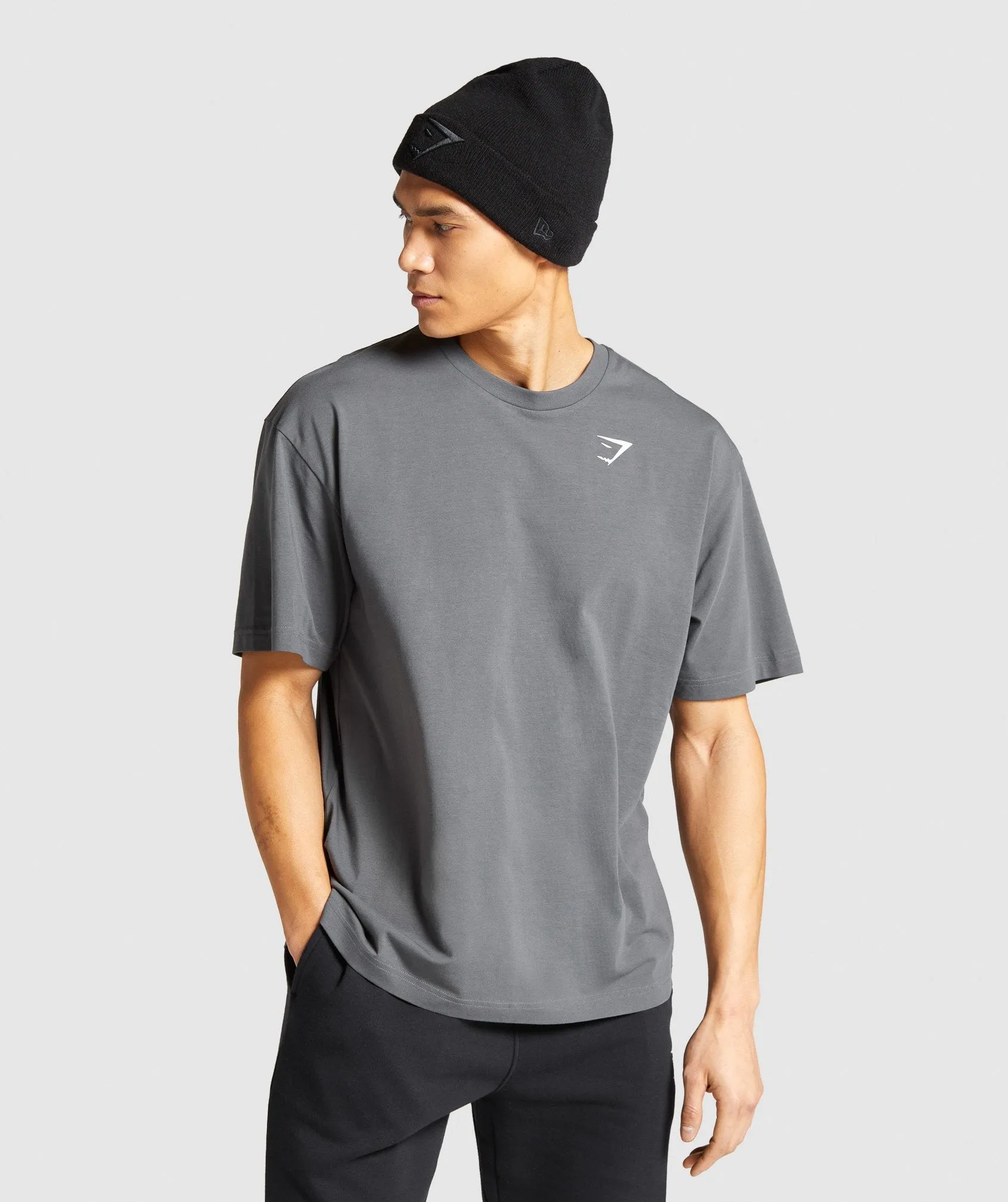 Gymshark Essential Oversized T-Shirt - Charcoal sold by Gymshark