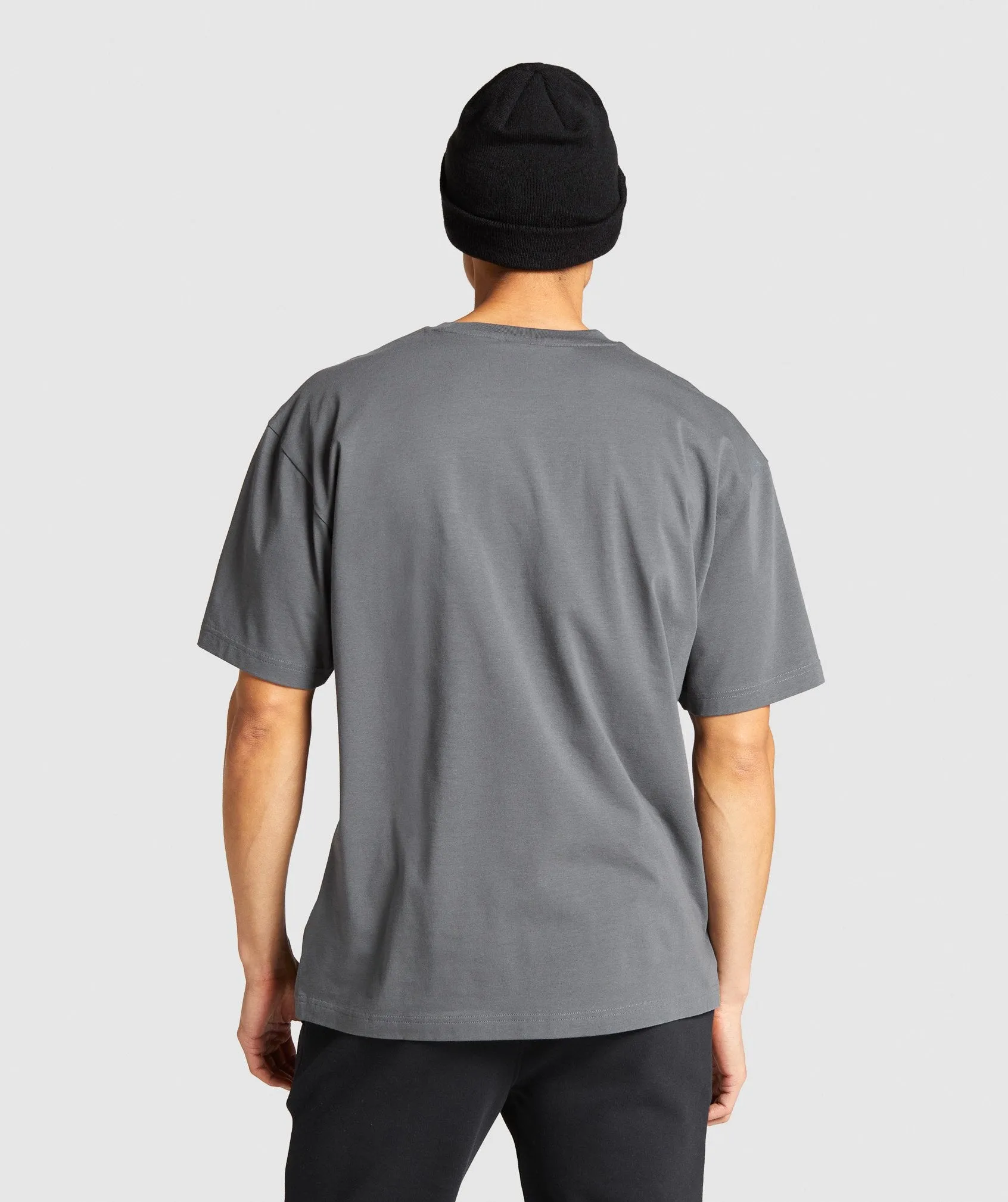 Gymshark Essential Oversized T-Shirt - Charcoal sold by Gymshark product image thumbnail 2
