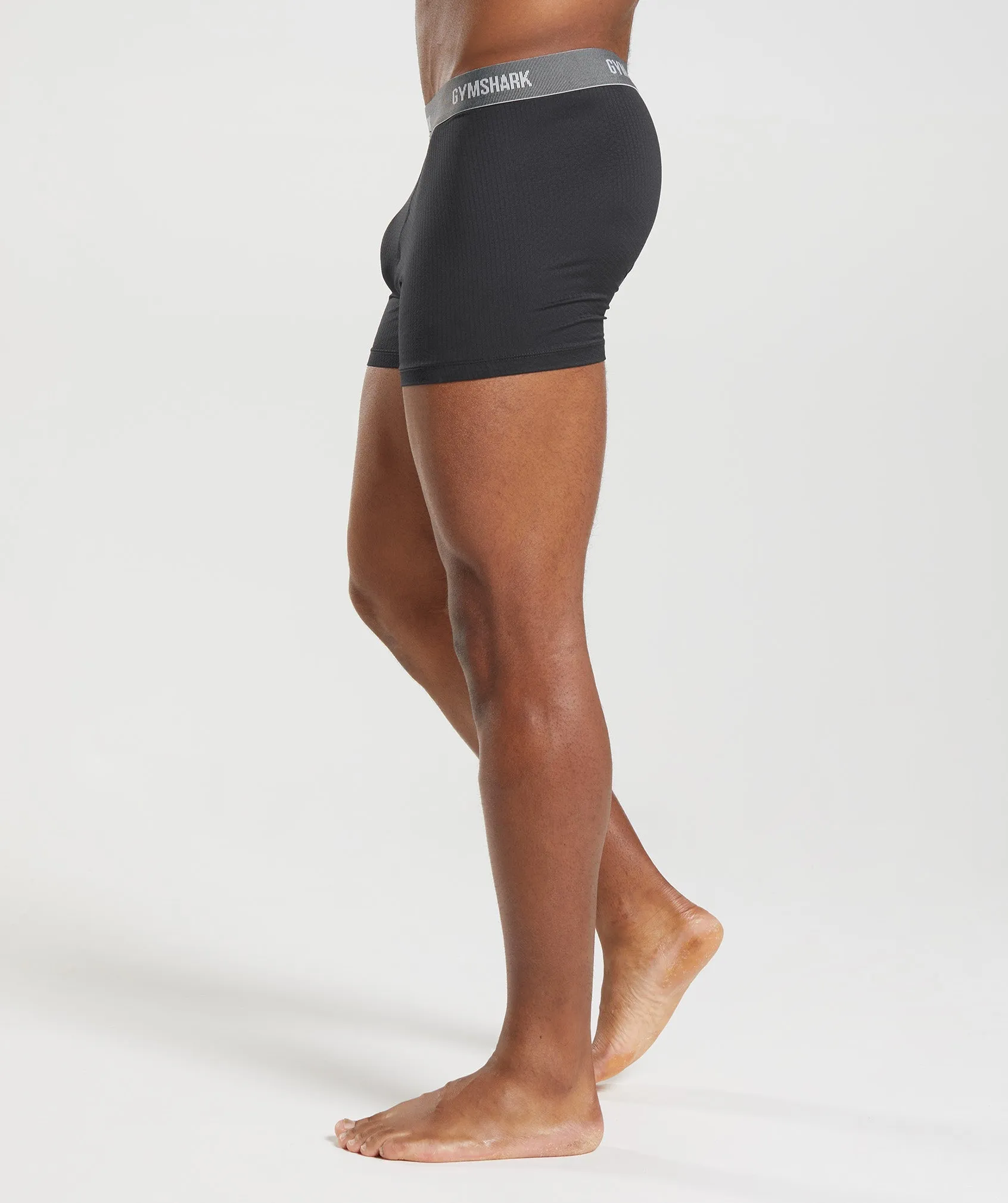 Gymshark Sports Tech Boxers 2pk - Black/Core Olive sold by Gymshark product image thumbnail 4