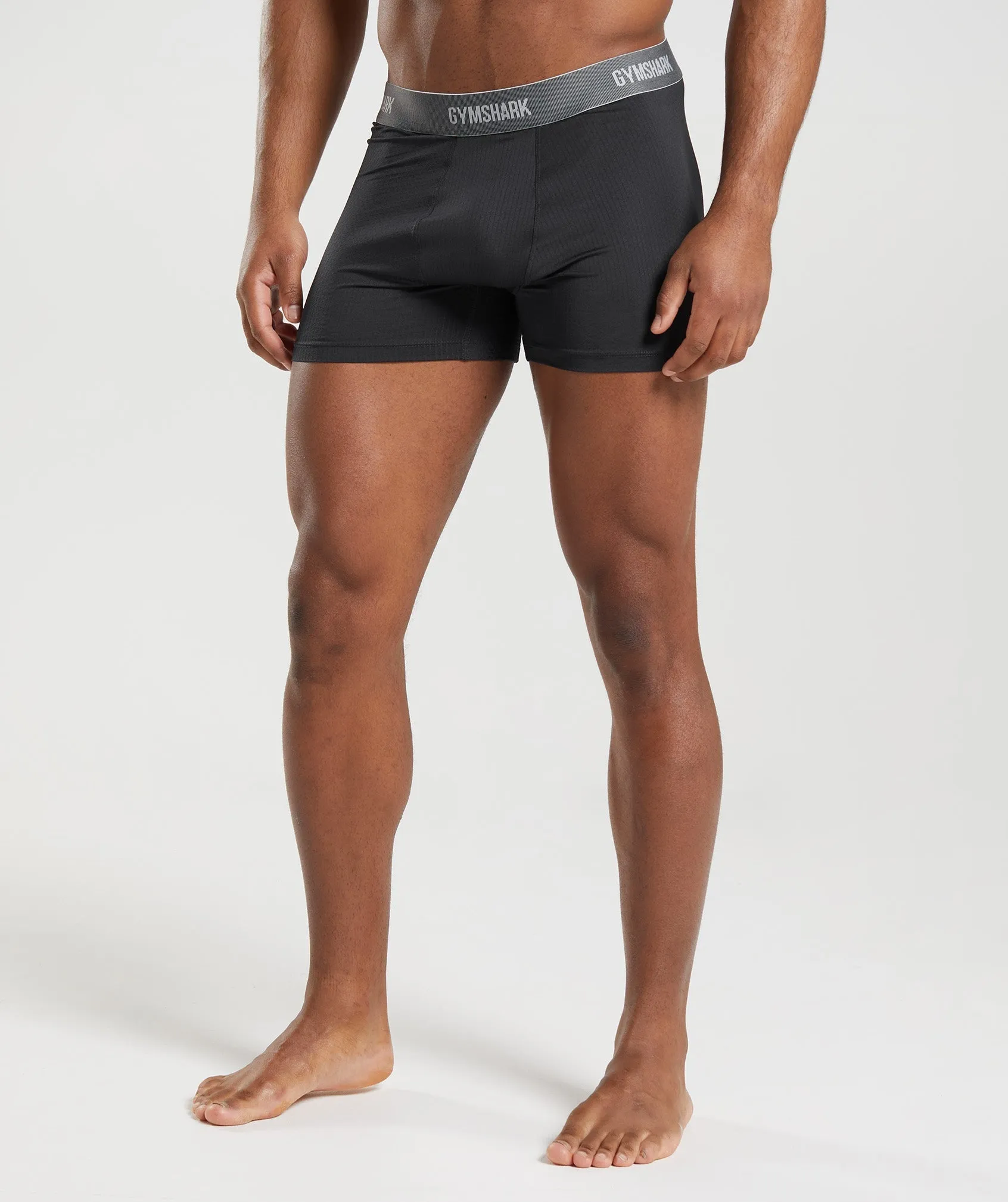 Gymshark Sports Tech Boxers 2pk - Black/Core Olive sold by Gymshark product image thumbnail 2