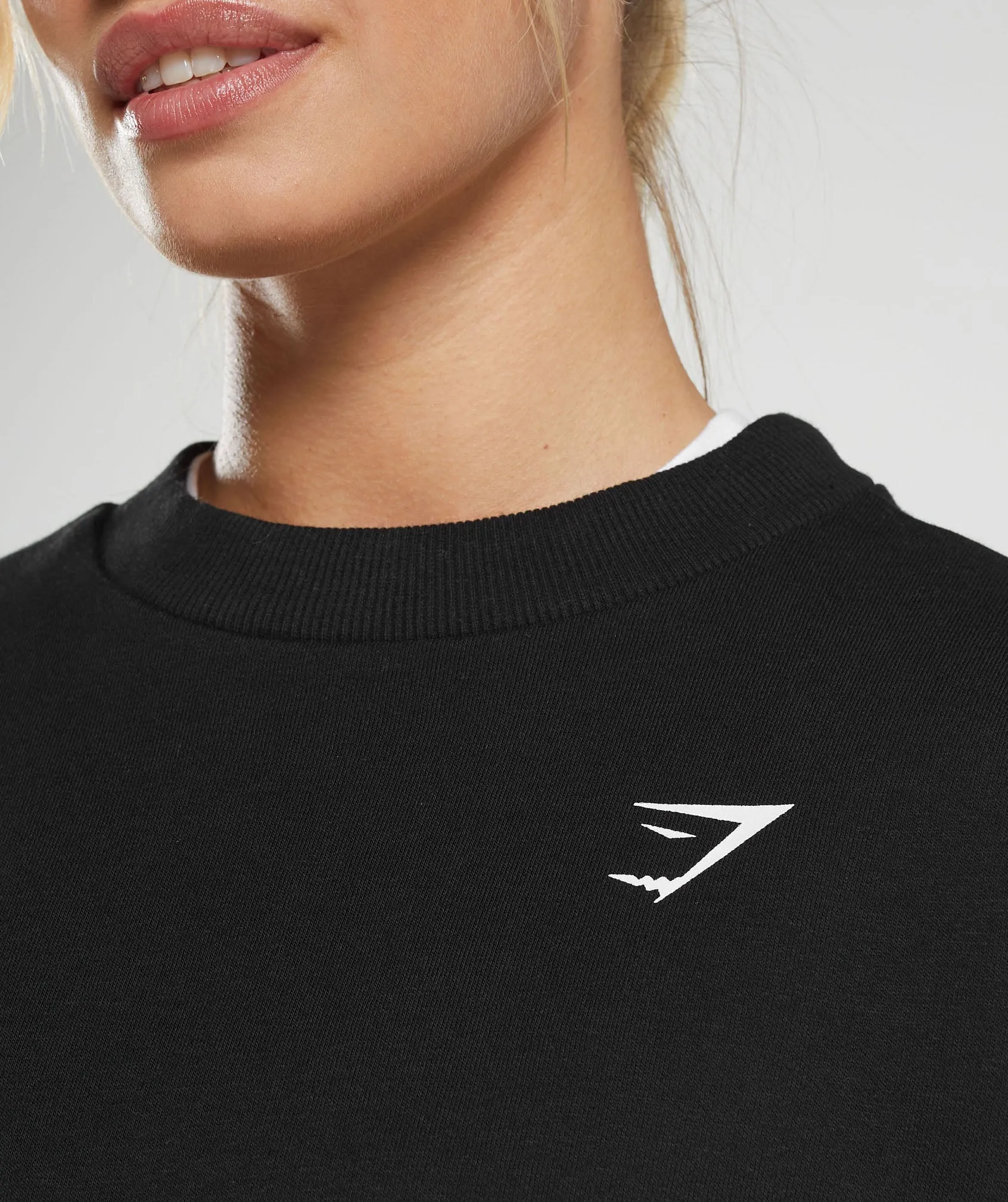 Gymshark Shark Attack Oversized Sweatshirt - Black sold by Gymshark product image thumbnail 5