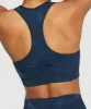 Gymshark Adapt Camo Seamless Racer Back Sports Bra - Savanna | Navy sold by Gymshark