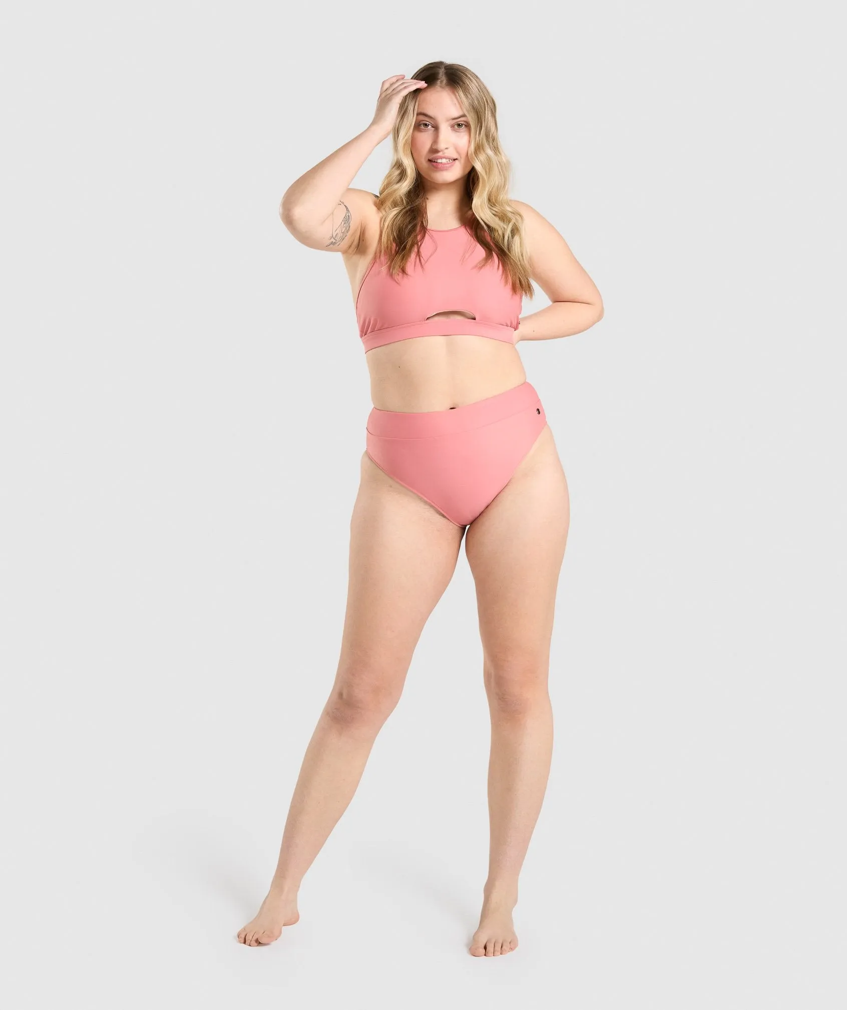 Gymshark High Rise Bikini Bottoms - Light Pink sold by Gymshark product image thumbnail 4