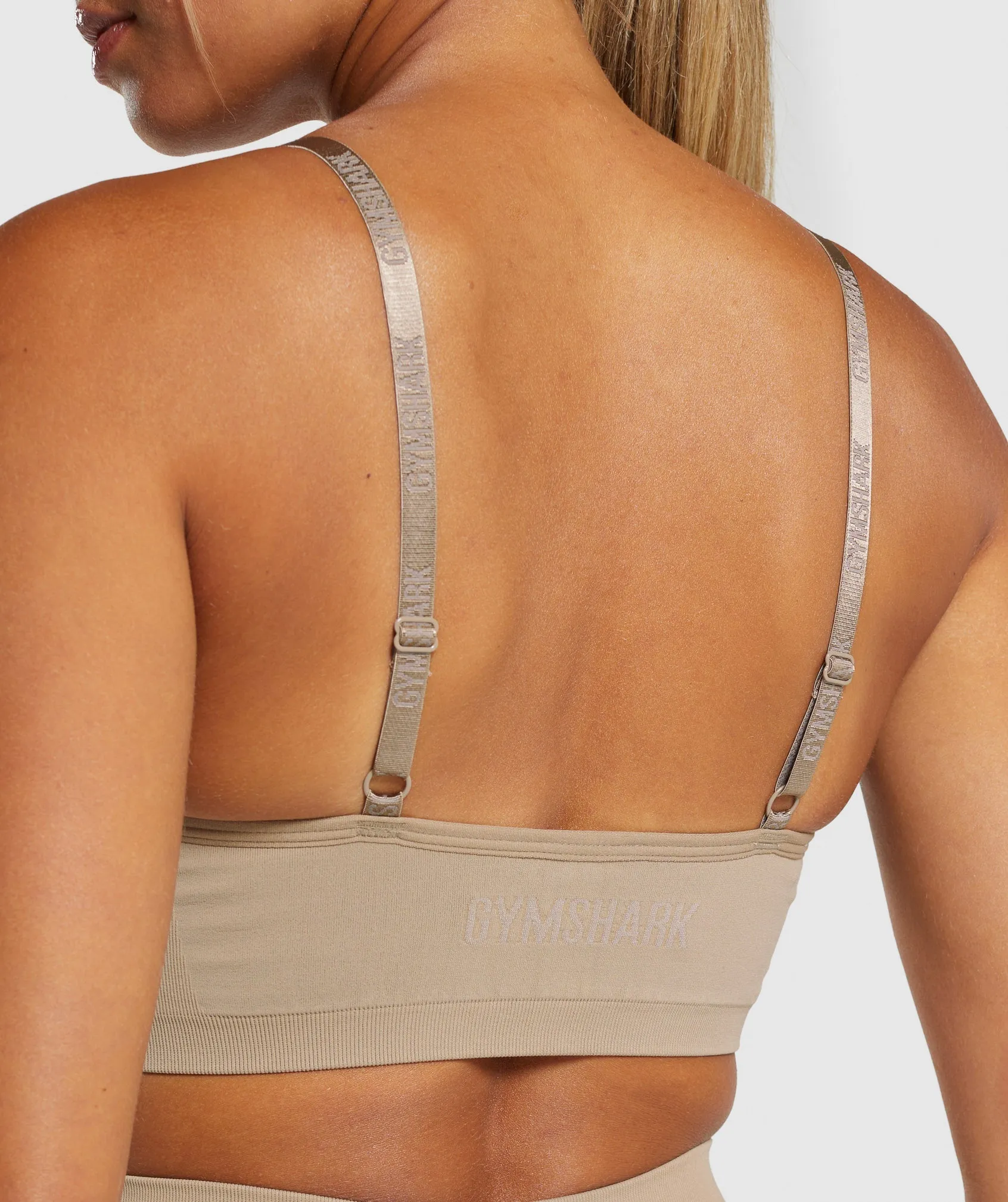 Gymshark Seamless V Neck Bralette - Cement Brown sold by Gymshark product image thumbnail 5