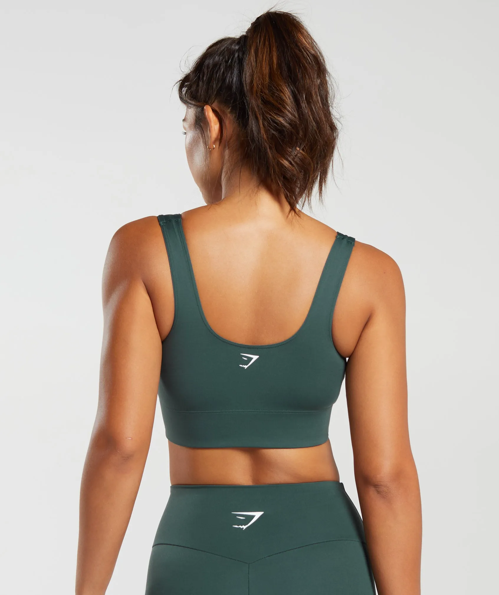 Gymshark Longline Sports Bra - Fog Green sold by Gymshark product image thumbnail 2