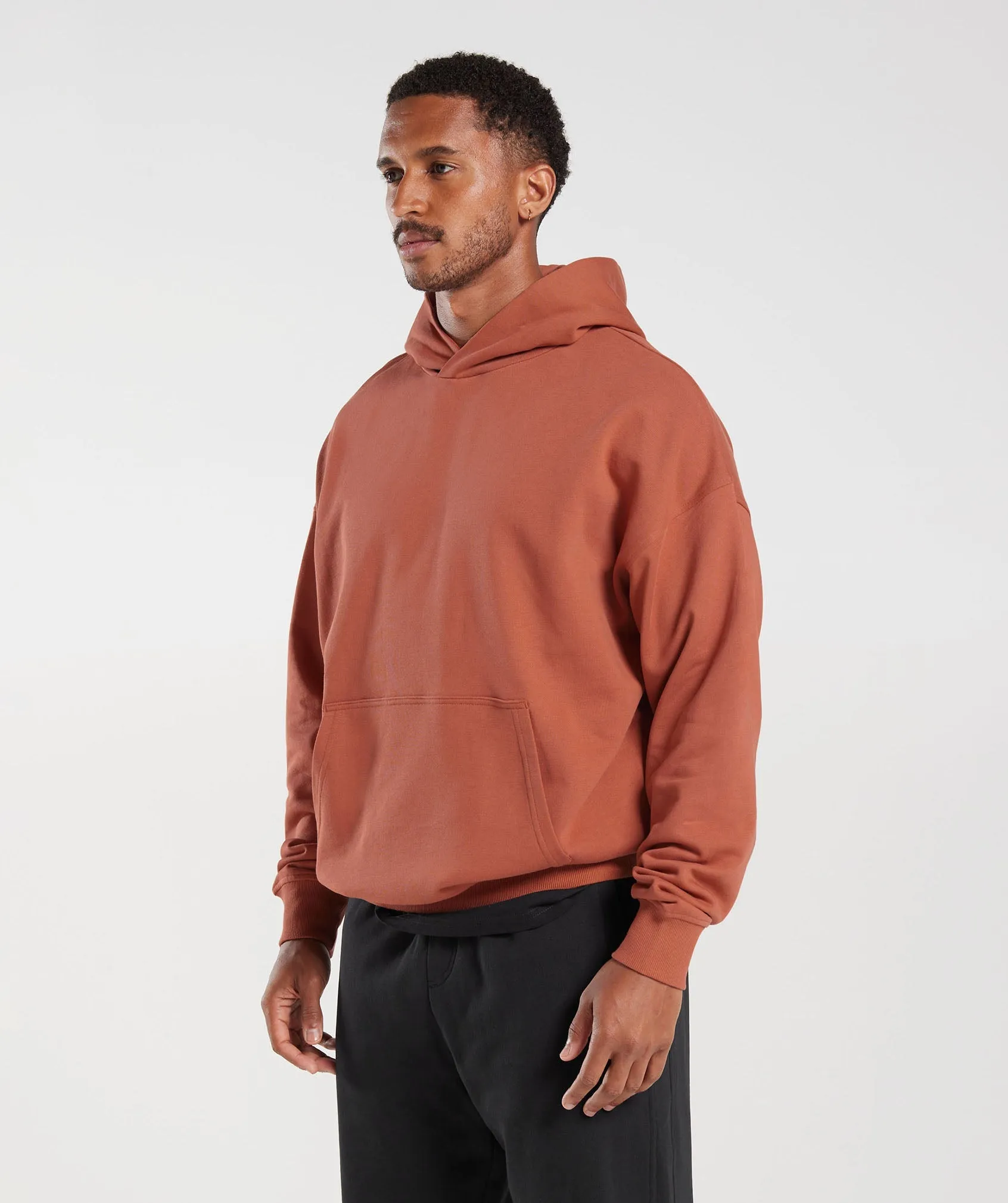 Gymshark Rest Day Essentials Hoodie - Persimmon Red sold by Gymshark product image thumbnail 3