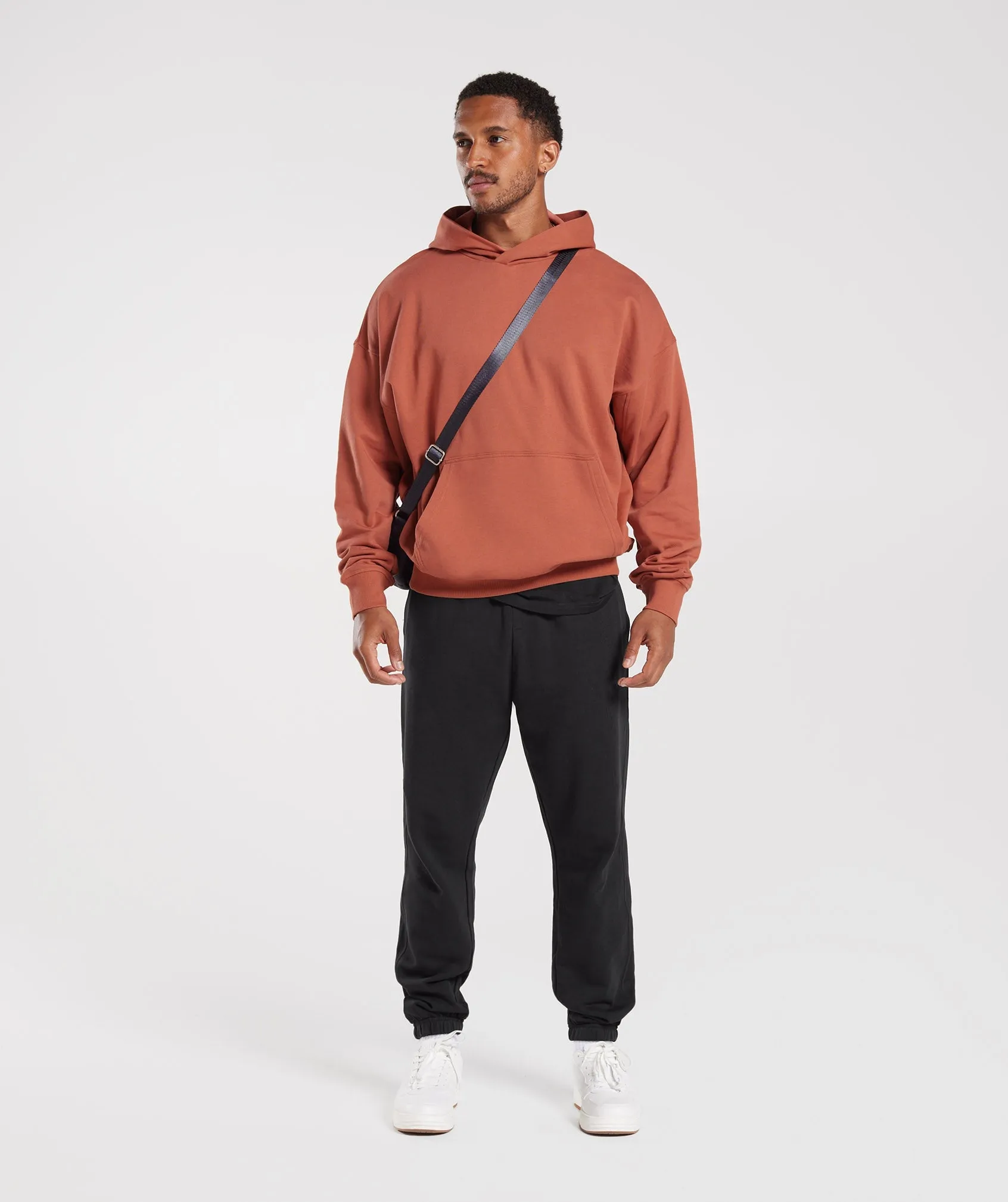 Gymshark Rest Day Essentials Hoodie - Persimmon Red sold by Gymshark product image thumbnail 4
