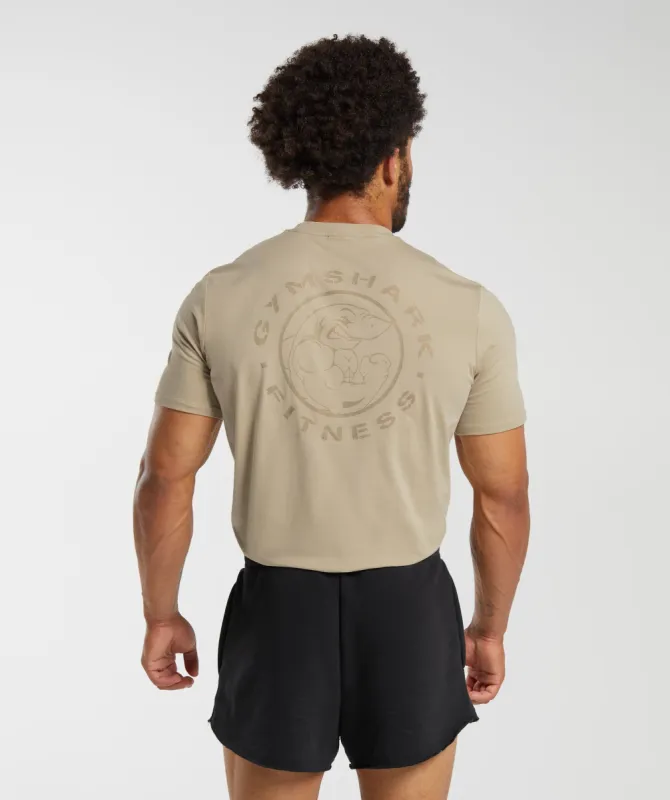 Gymshark Legacy T-Shirt - Desert Beige sold by Gymshark