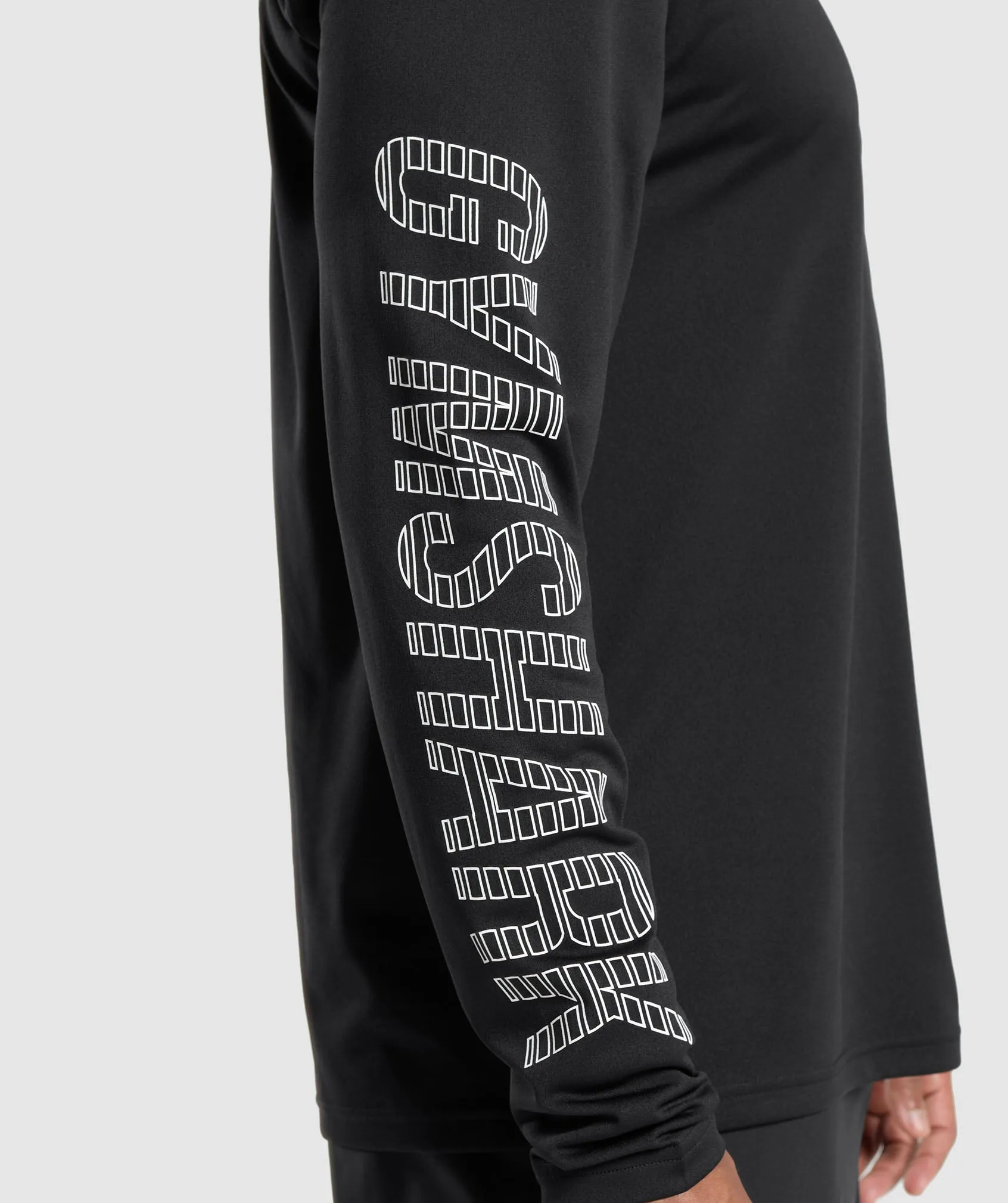 Gymshark Conditioning Goods Long Sleeve T-Shirt - Black sold by Gymshark product image thumbnail 5