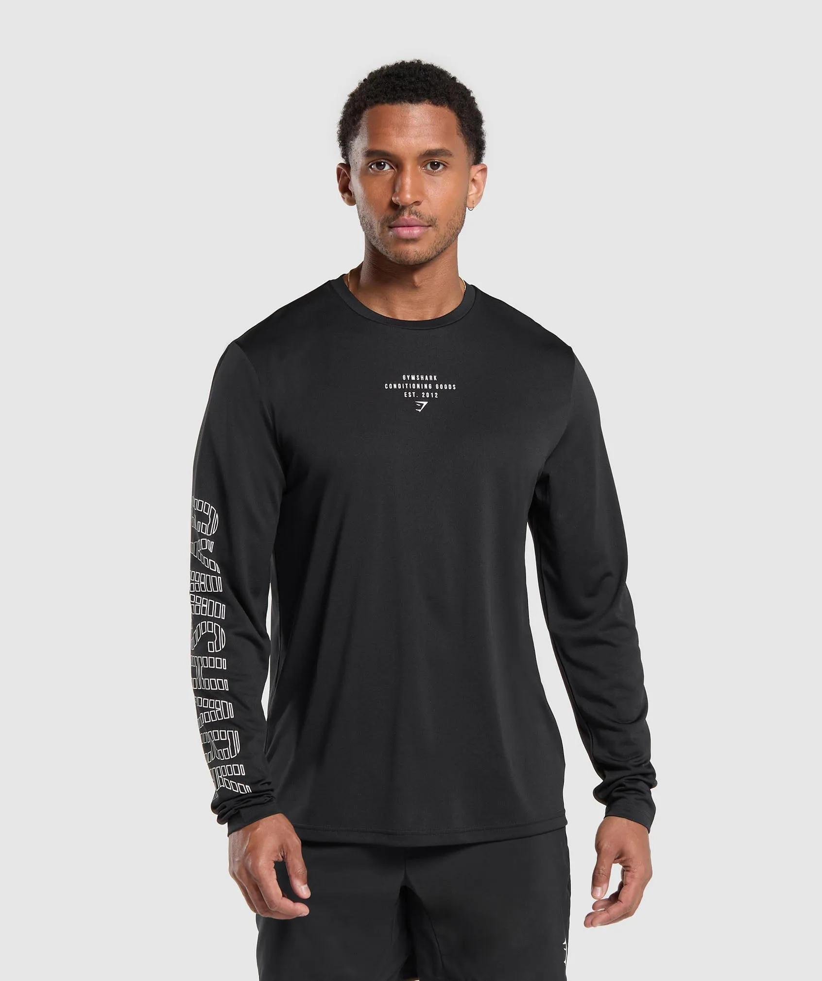 Gymshark Conditioning Goods Long Sleeve T-Shirt - Black sold by Gymshark