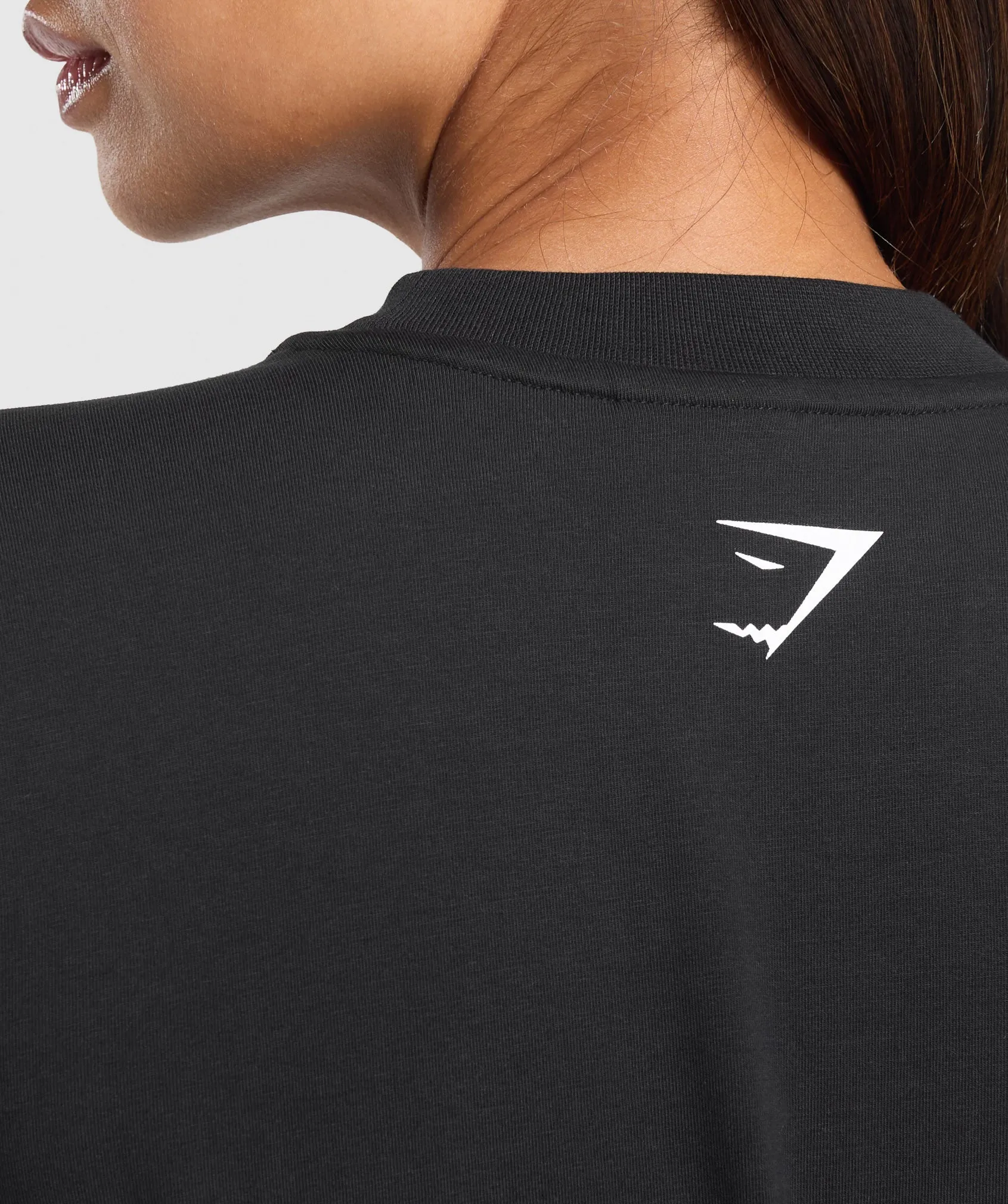 Gymshark Elevate Chain Oversized T-Shirt - Black sold by Gymshark product image thumbnail 4