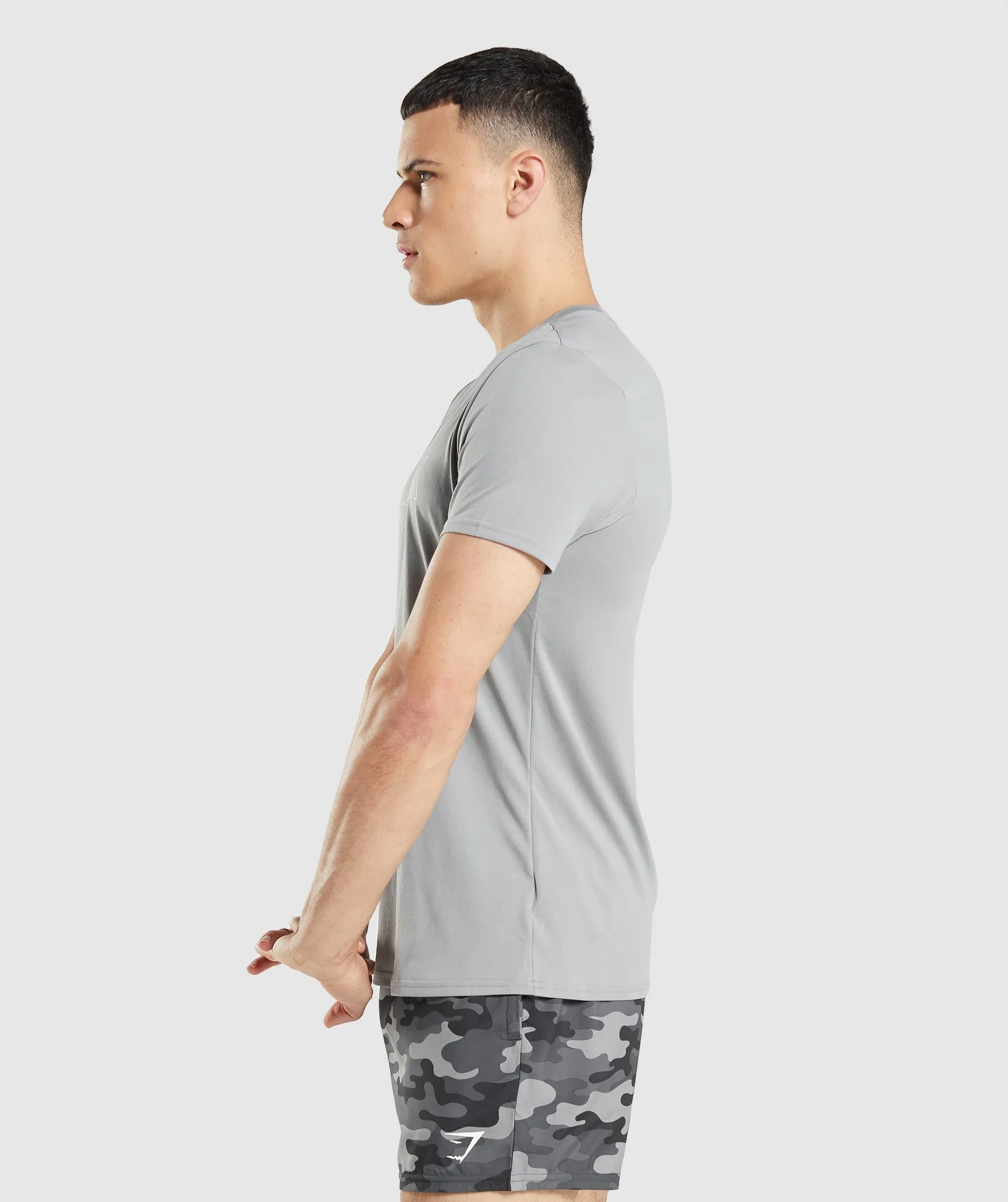 Gymshark Arrival Graphic T-Shirt - Smokey Grey sold by Gymshark product image thumbnail 3