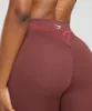 Gymshark Stitch Feature Leggings - Burgundy Brown sold by Gymshark