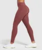Gymshark Stitch Feature Leggings - Burgundy Brown sold by Gymshark