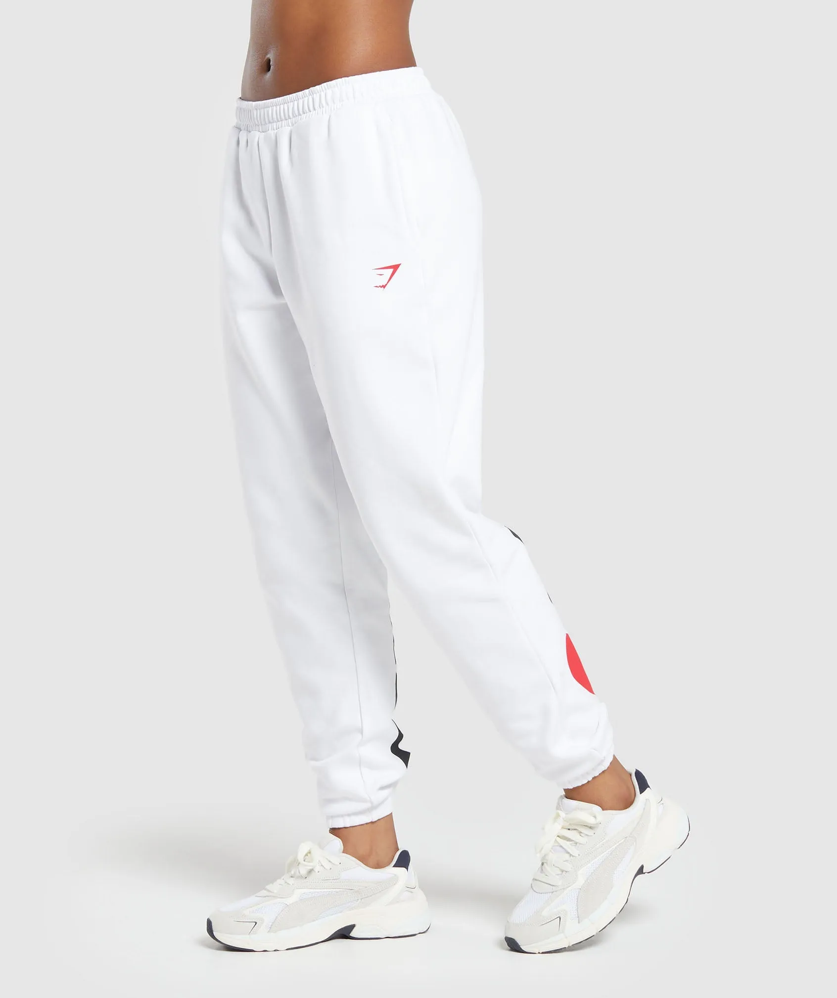 Gymshark I Heart Gym Joggers - White sold by Gymshark product image thumbnail 3