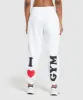 Gymshark I Heart Gym Joggers - White sold by Gymshark