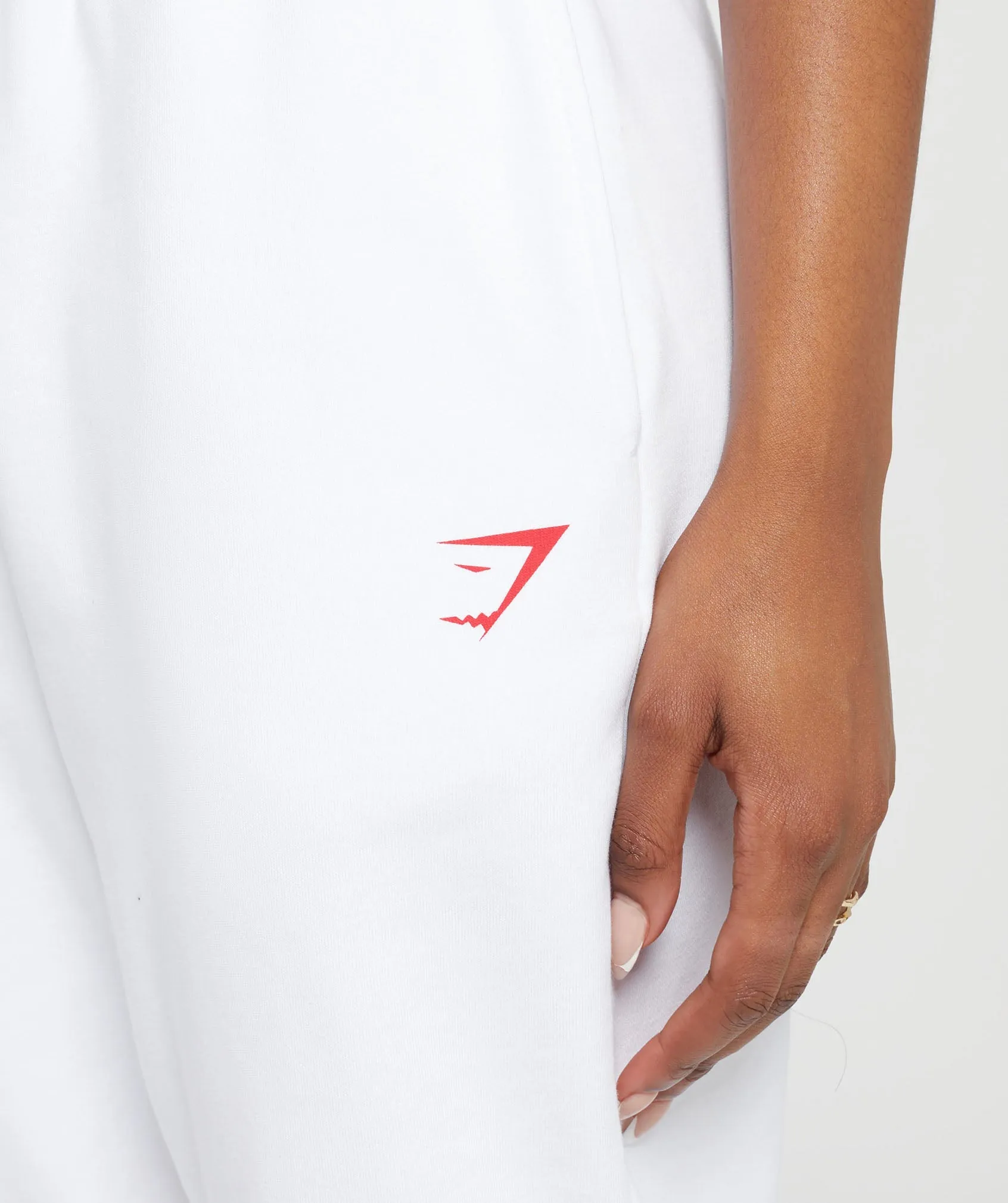 Gymshark I Heart Gym Joggers - White sold by Gymshark product image thumbnail 5