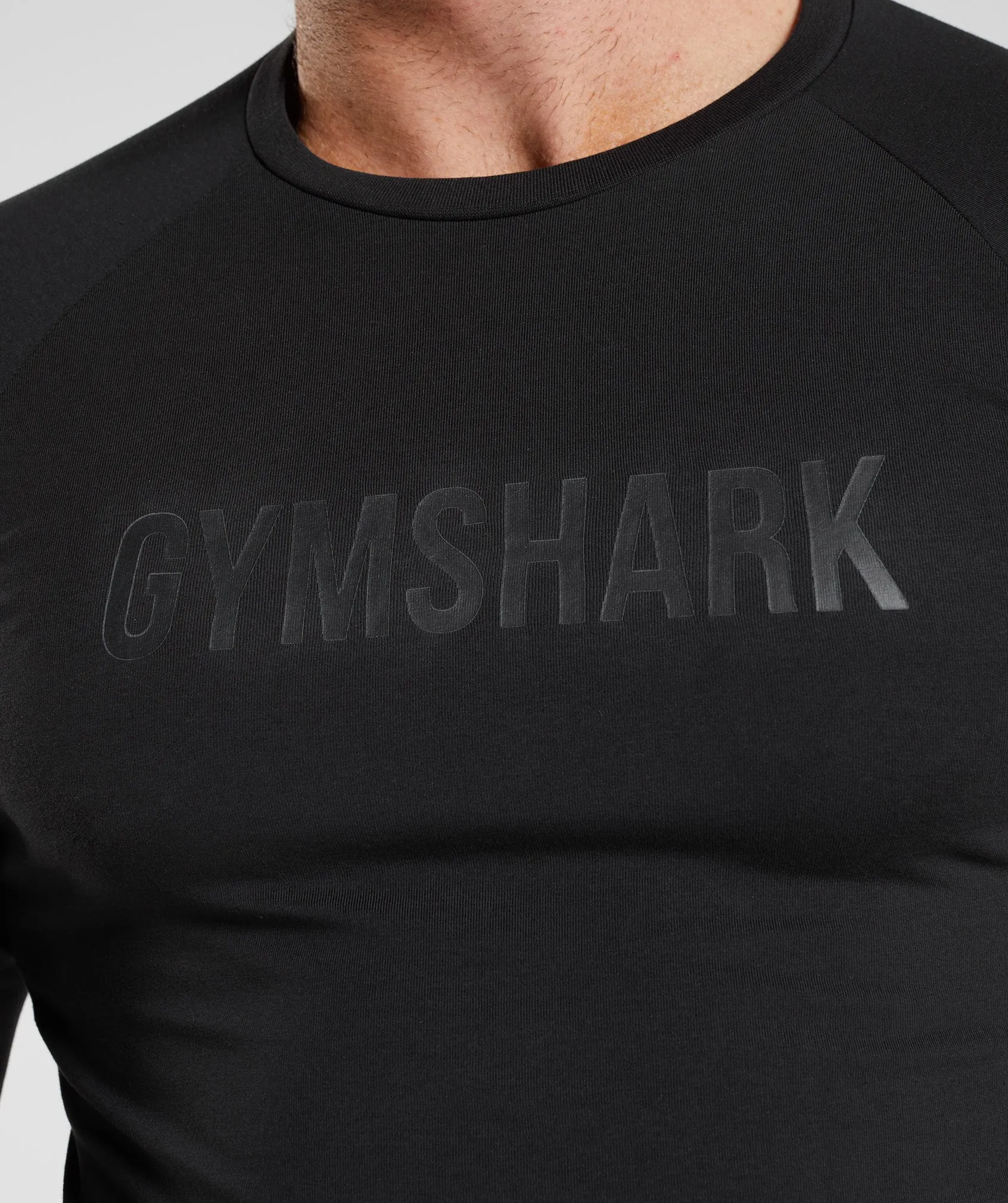 Gymshark Apollo Long Sleeve T-Shirt - Black sold by Gymshark product image thumbnail 3