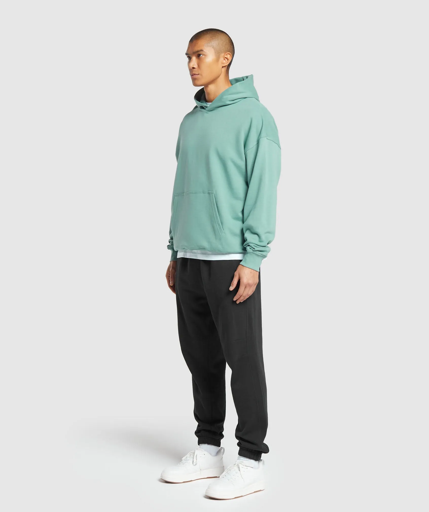 Gymshark Rest Day Essentials Hoodie - Duck Egg Blue sold by Gymshark product image thumbnail 4