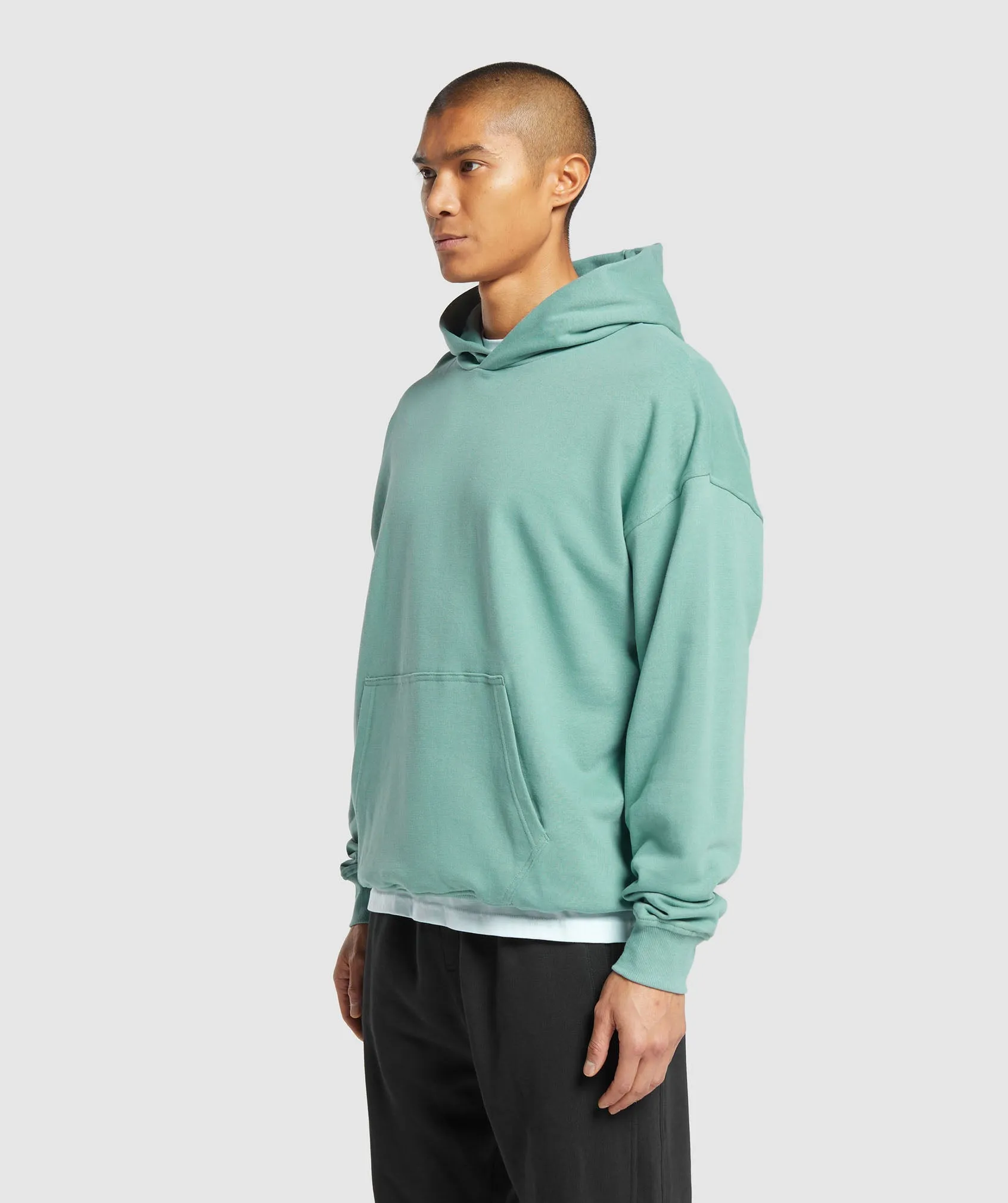 Gymshark Rest Day Essentials Hoodie - Duck Egg Blue sold by Gymshark product image thumbnail 3