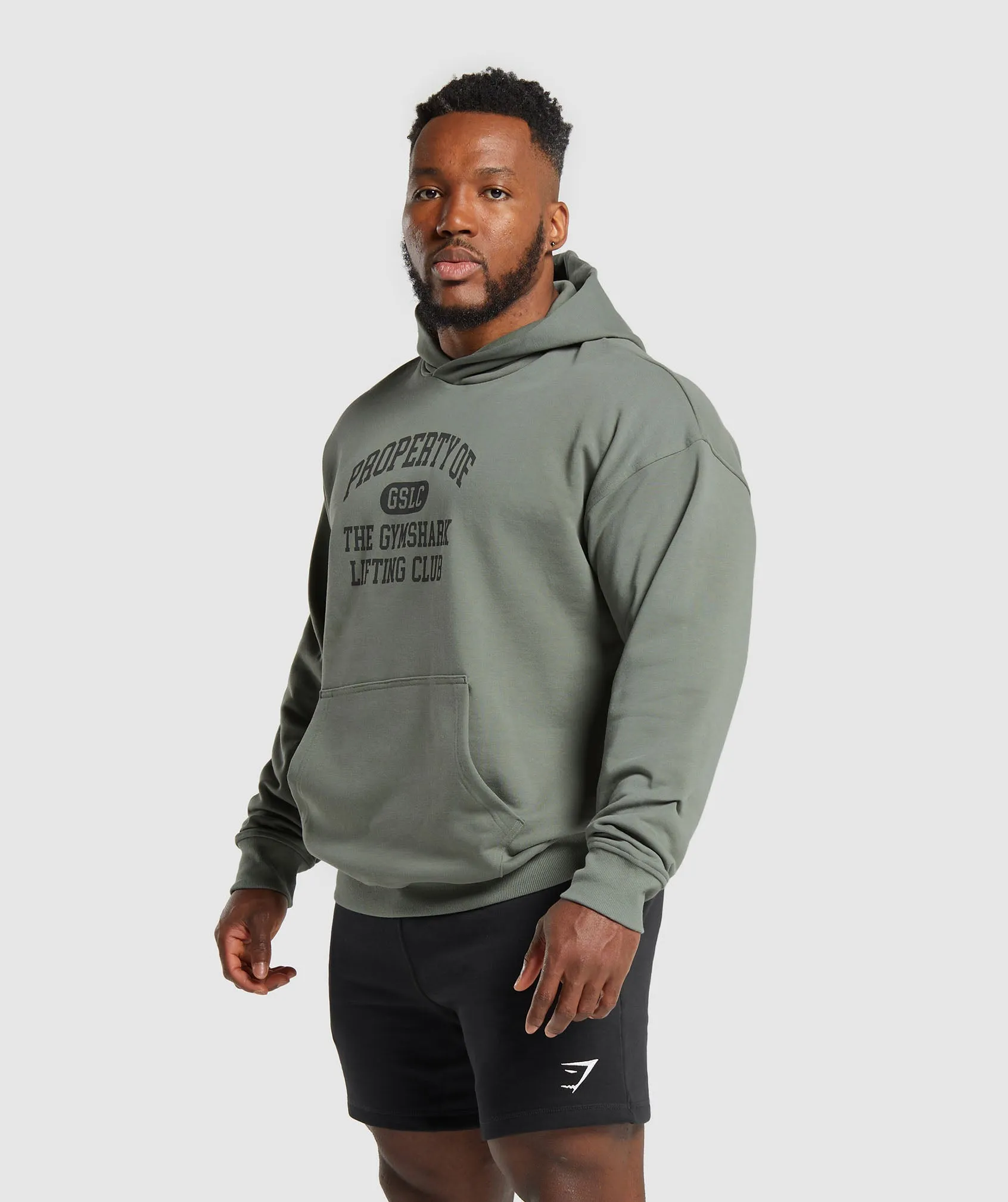 Gymshark Property Of Hoodie - Unit Green sold by Gymshark product image thumbnail 3