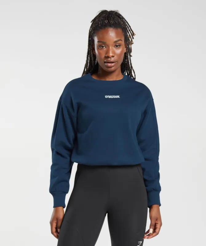 Gymshark Pulse Pullover - Navy sold by Gymshark