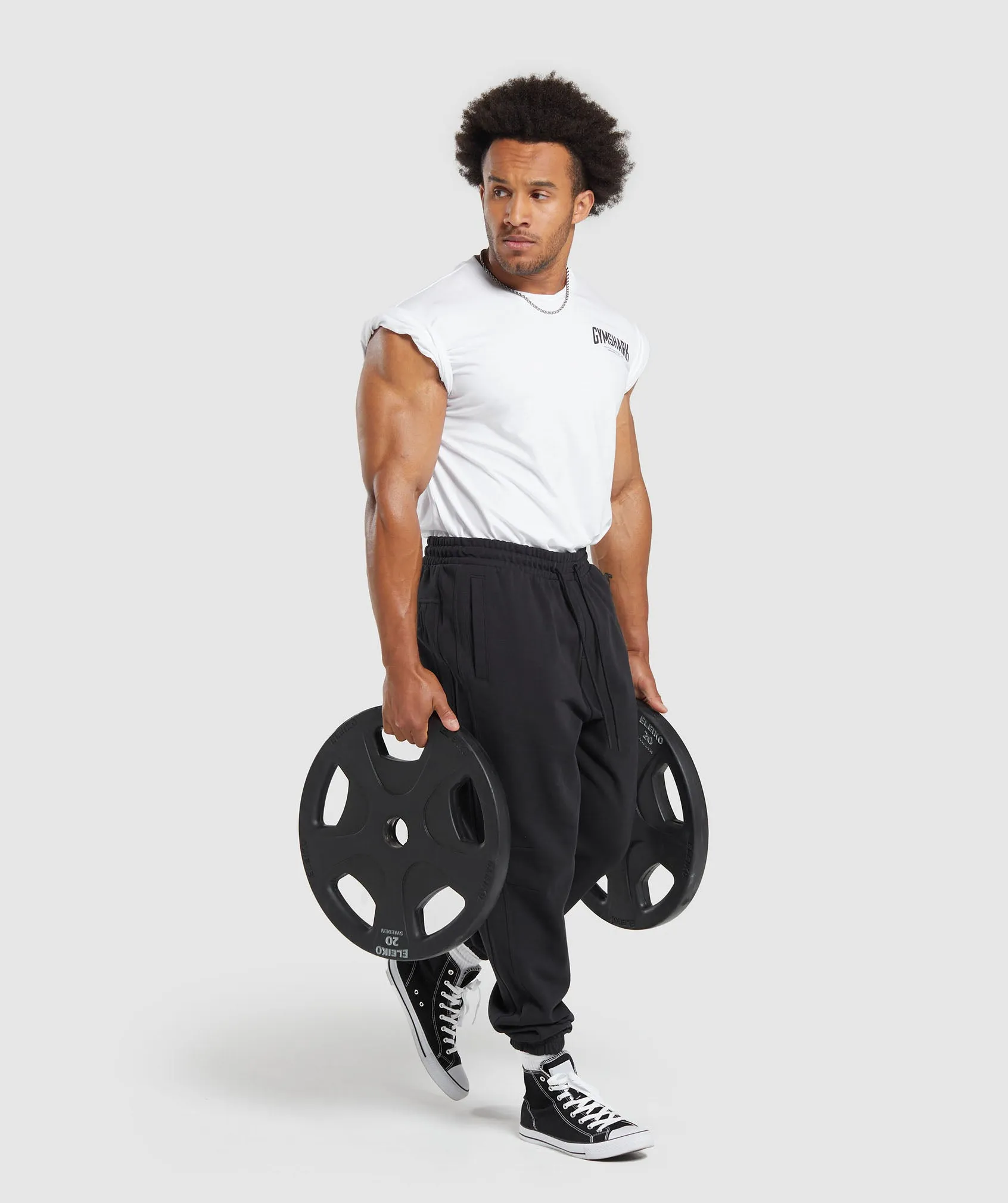 Gymshark Cartoon Lifting T-Shirt - White sold by Gymshark product image thumbnail 4