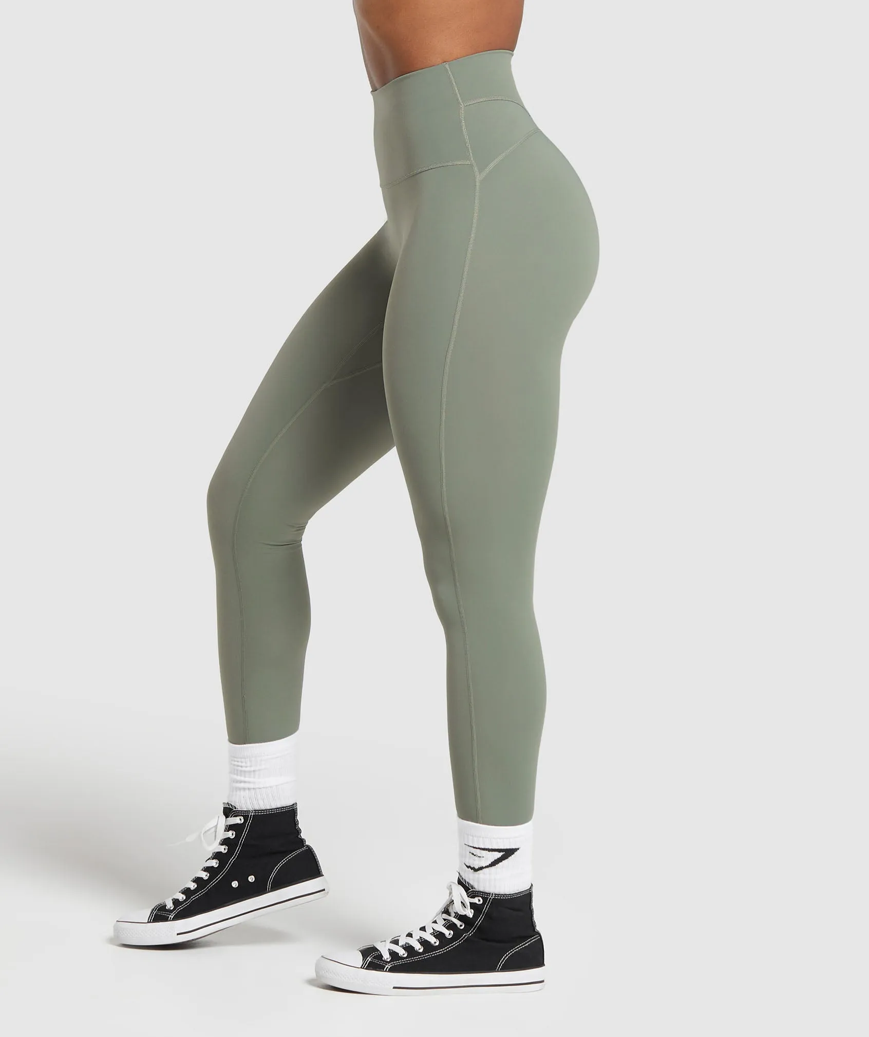 Gymshark Legacy Tall Leggings - Unit Green sold by Gymshark product image thumbnail 3