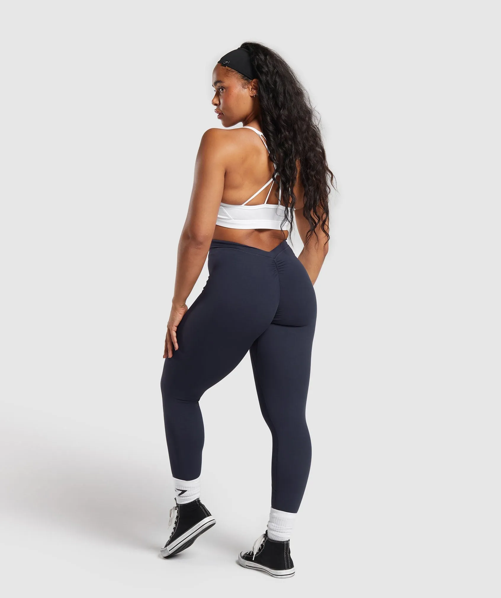 Gymshark Lifting Dipped Waistband Leggings - Heavy Blue sold by Gymshark product image thumbnail 4