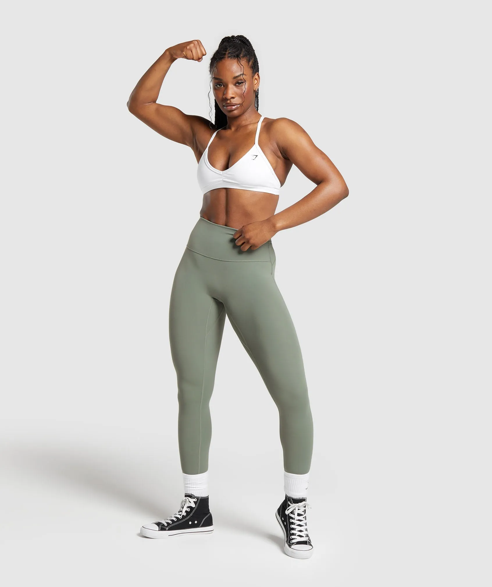 Gymshark Legacy Tall Leggings - Unit Green sold by Gymshark product image thumbnail 4