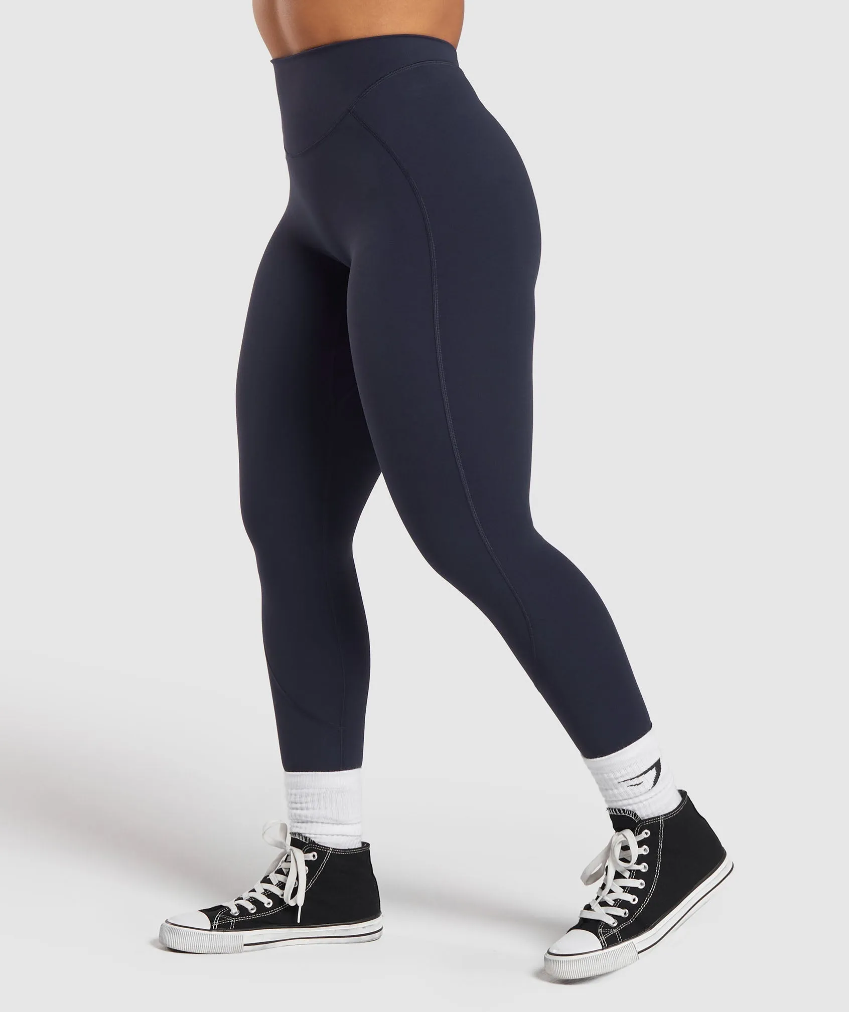 Gymshark Lifting Dipped Waistband Leggings - Heavy Blue sold by Gymshark product image thumbnail 3