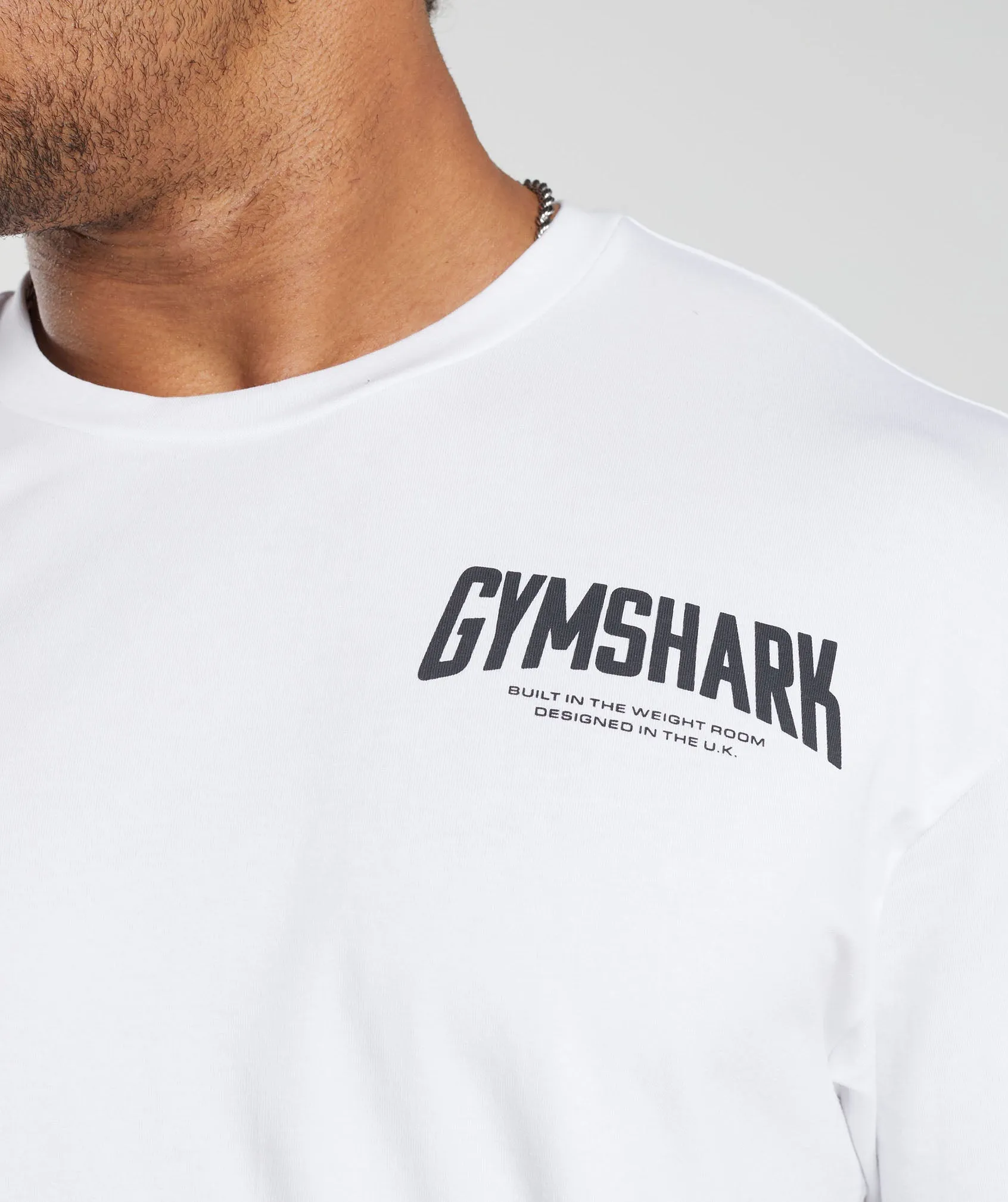 Gymshark Cartoon Lifting T-Shirt - White sold by Gymshark product image thumbnail 5