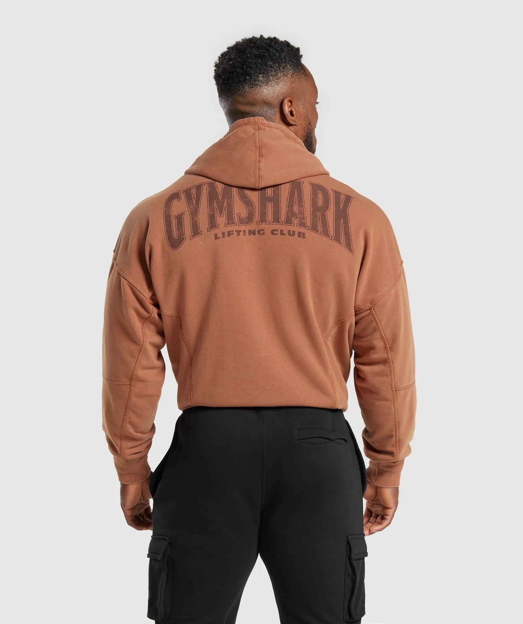 Gymshark Heritage Washed Hoodie - Canyon Brown sold by Gymshark