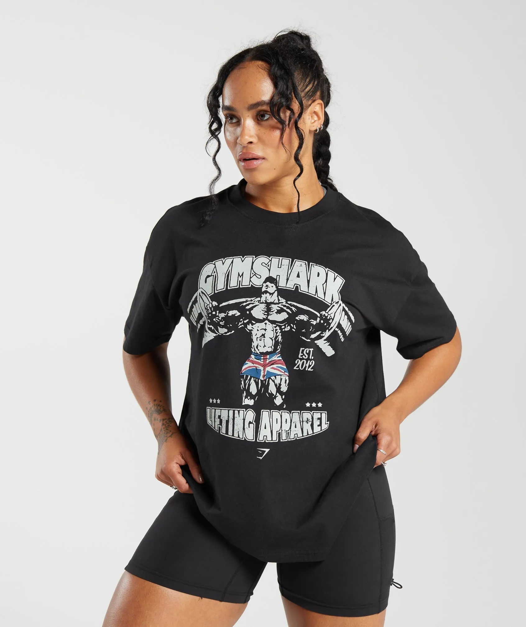 Gymshark Lifting Apparel Oversized T-Shirt - Black sold by Gymshark