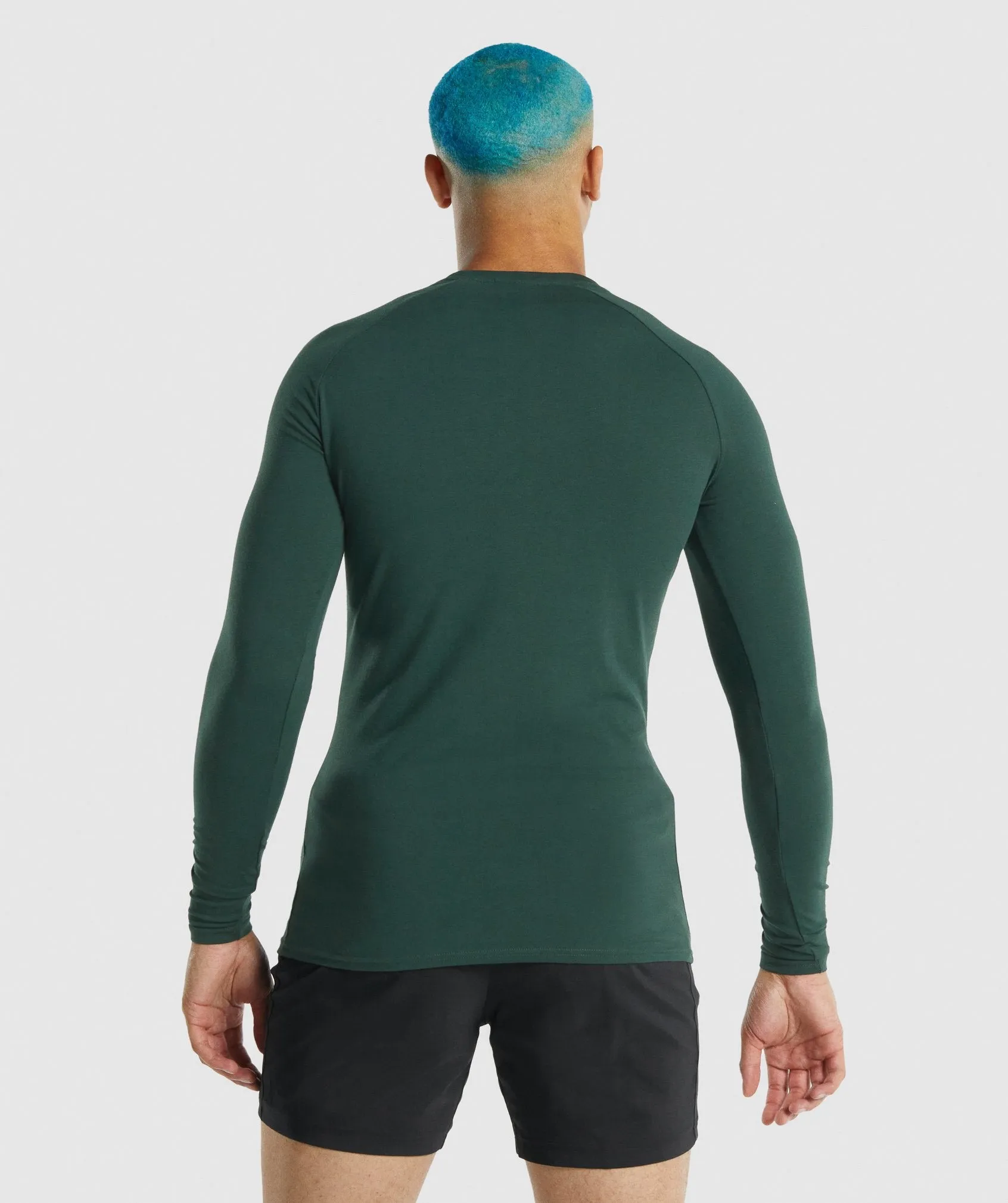 Gymshark Apollo Long Sleeve T-Shirt - Dark Green sold by Gymshark product image thumbnail 2