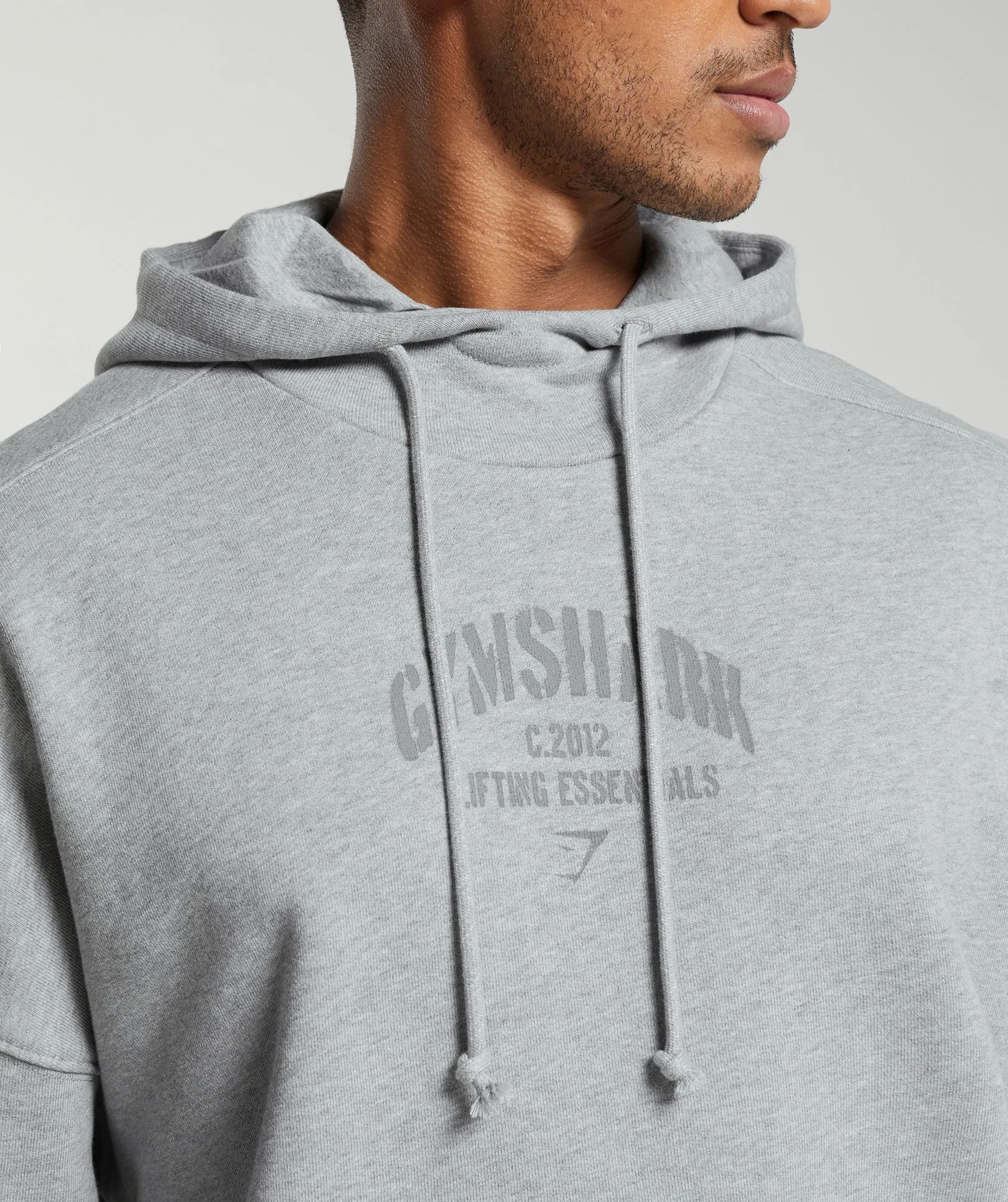 Gymshark Heavyweight Washed Hoodie - Platinum Grey Marl sold by Gymshark product image thumbnail 5