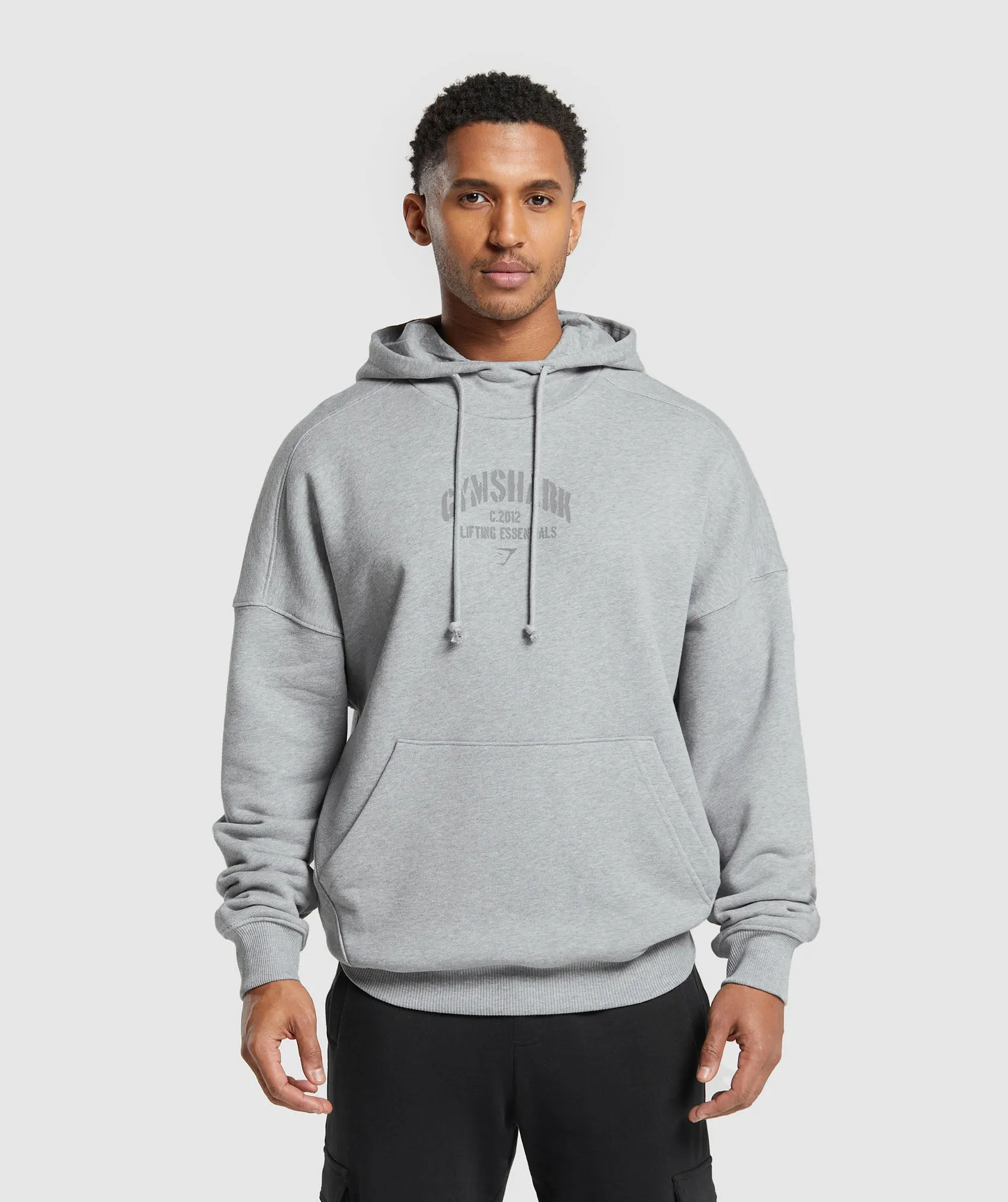 Gymshark Heavyweight Washed Hoodie - Platinum Grey Marl sold by Gymshark
