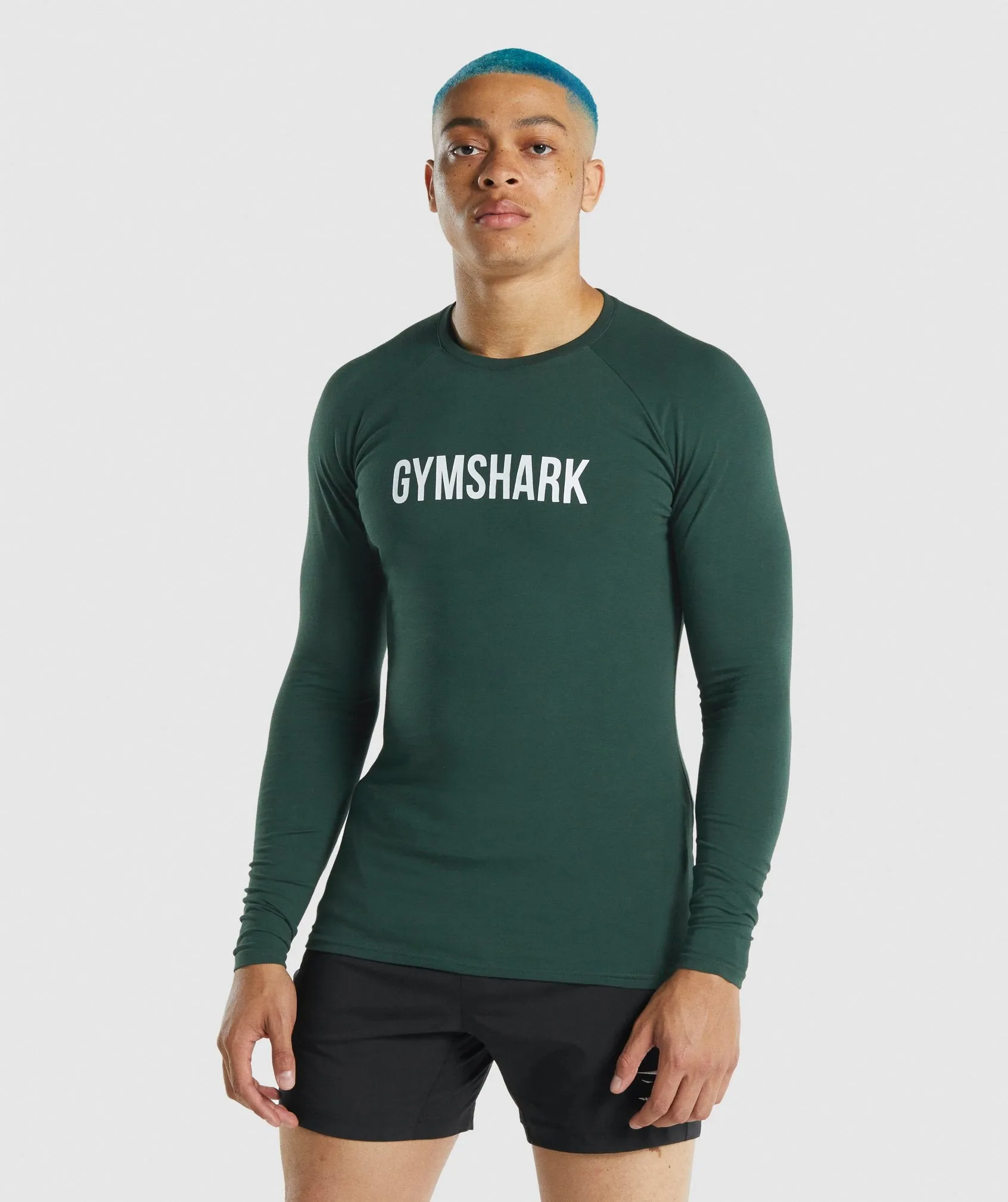 Gymshark Apollo Long Sleeve T-Shirt - Dark Green sold by Gymshark