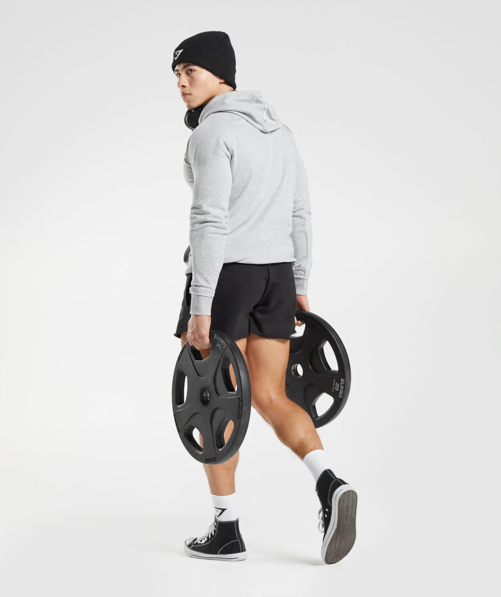 Gymshark Legacy Hoodie - Light Grey Marl sold by Gymshark product image thumbnail 4