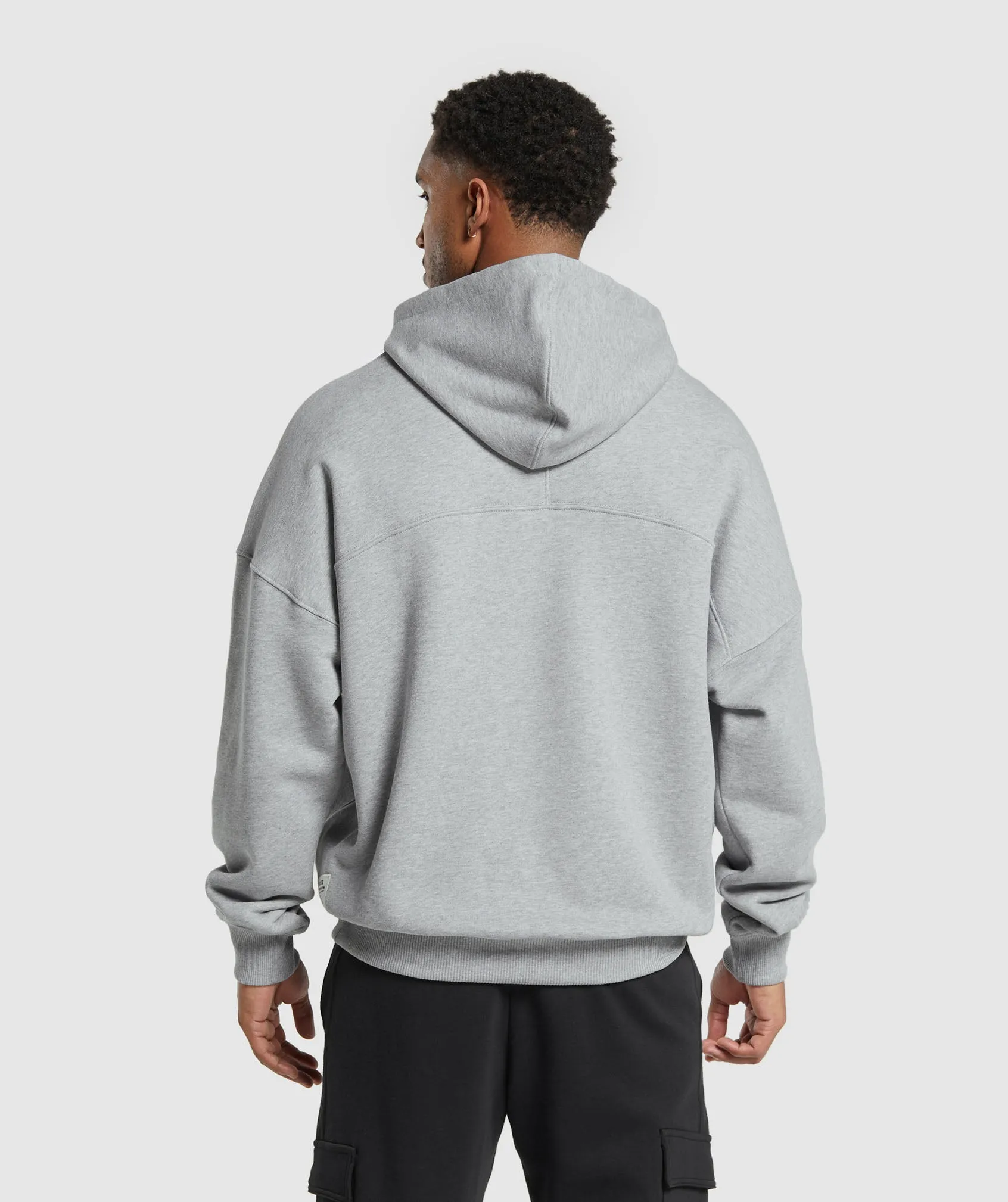 Gymshark Heavyweight Washed Hoodie - Platinum Grey Marl sold by Gymshark product image thumbnail 2