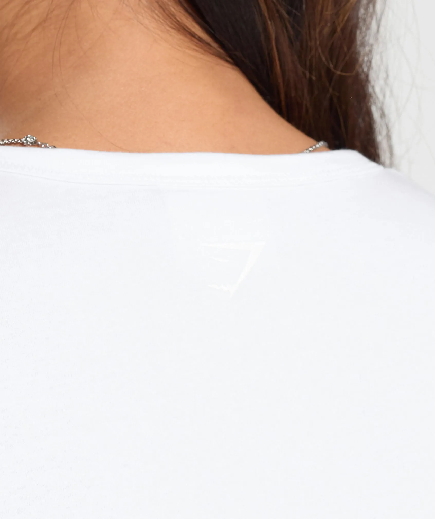 Gymshark Cotton Crop Top - White sold by Gymshark product image thumbnail 5