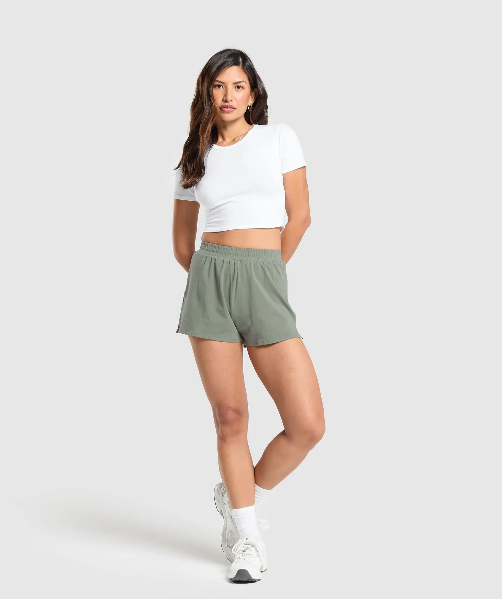 Gymshark Cotton Crop Top - White sold by Gymshark product image thumbnail 4
