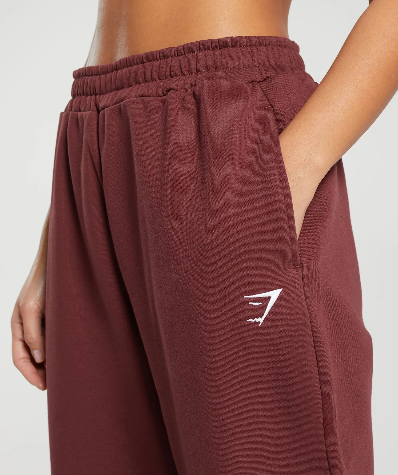 Gymshark Training Fleece Joggers - Burgundy Brown sold by Gymshark product image thumbnail 5