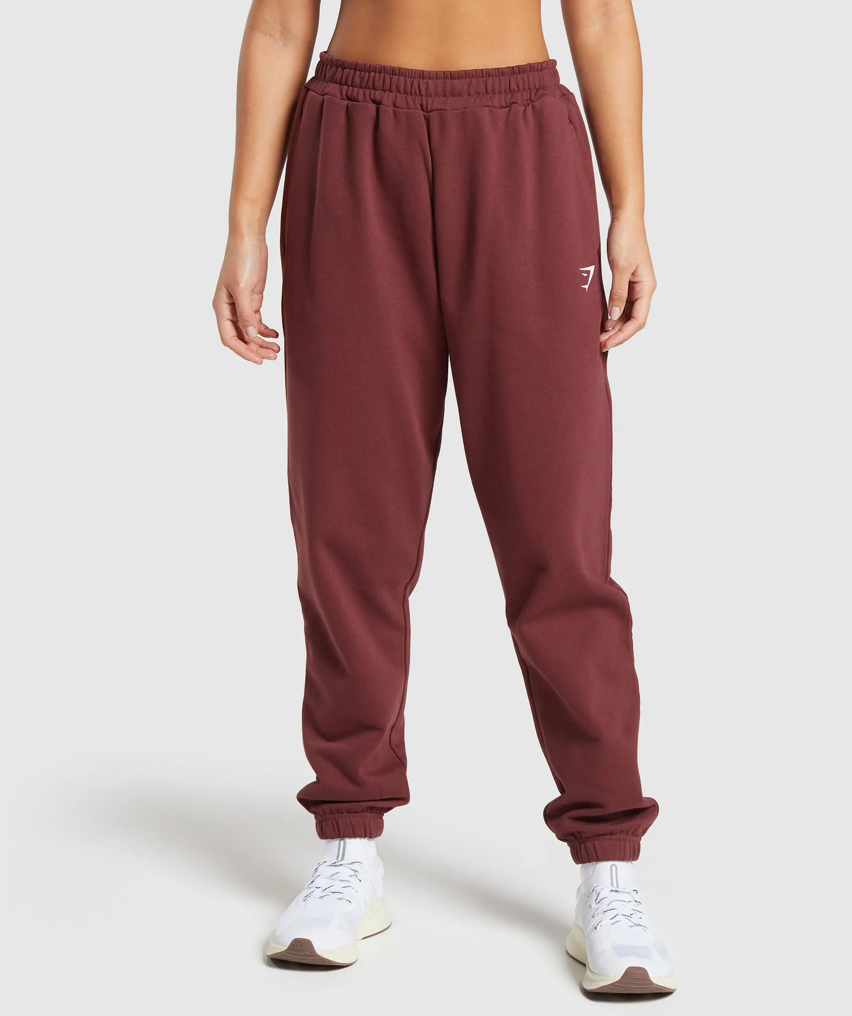 Gymshark Training Fleece Joggers - Burgundy Brown sold by Gymshark