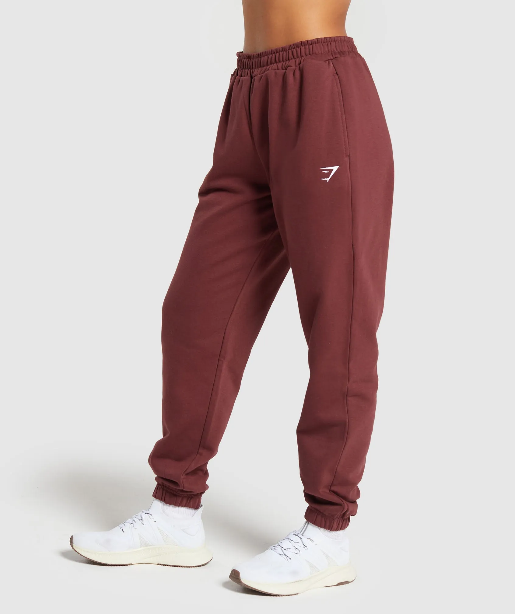 Gymshark Training Fleece Joggers - Burgundy Brown sold by Gymshark product image thumbnail 3