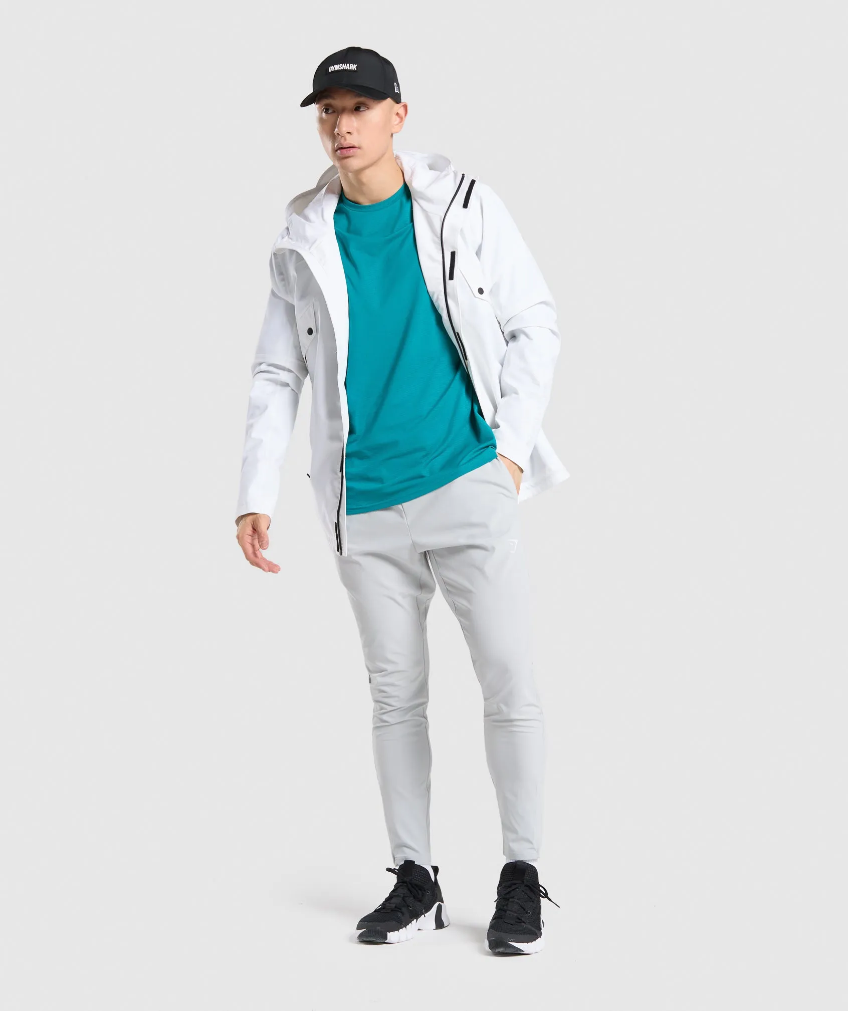 Gymshark Arrival Woven Joggers - Light Grey sold by Gymshark product image thumbnail 4